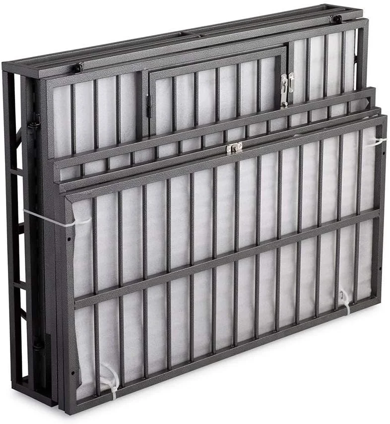 قفس سگ سنگین WYJW، لانه بازی سگ از جنس استیل ضد زنگ قوی، قفس تاشو سگ با درب دوتایی و چرخ قفل شونده، مونتاژ و تمیز کردن آسان برای سگ های کوچک، متوسط و بزرگ، سایز S