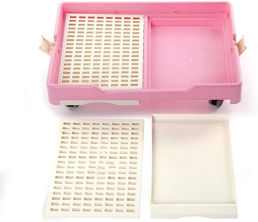 قفس سگ سنگین WYJW، قفس فلزی قوی نظامی برای حیوانات خانگی، محوطه بازی سگ های بزرگ با چرخ های قفل شونده 2-(74 * 49 * 56CM)