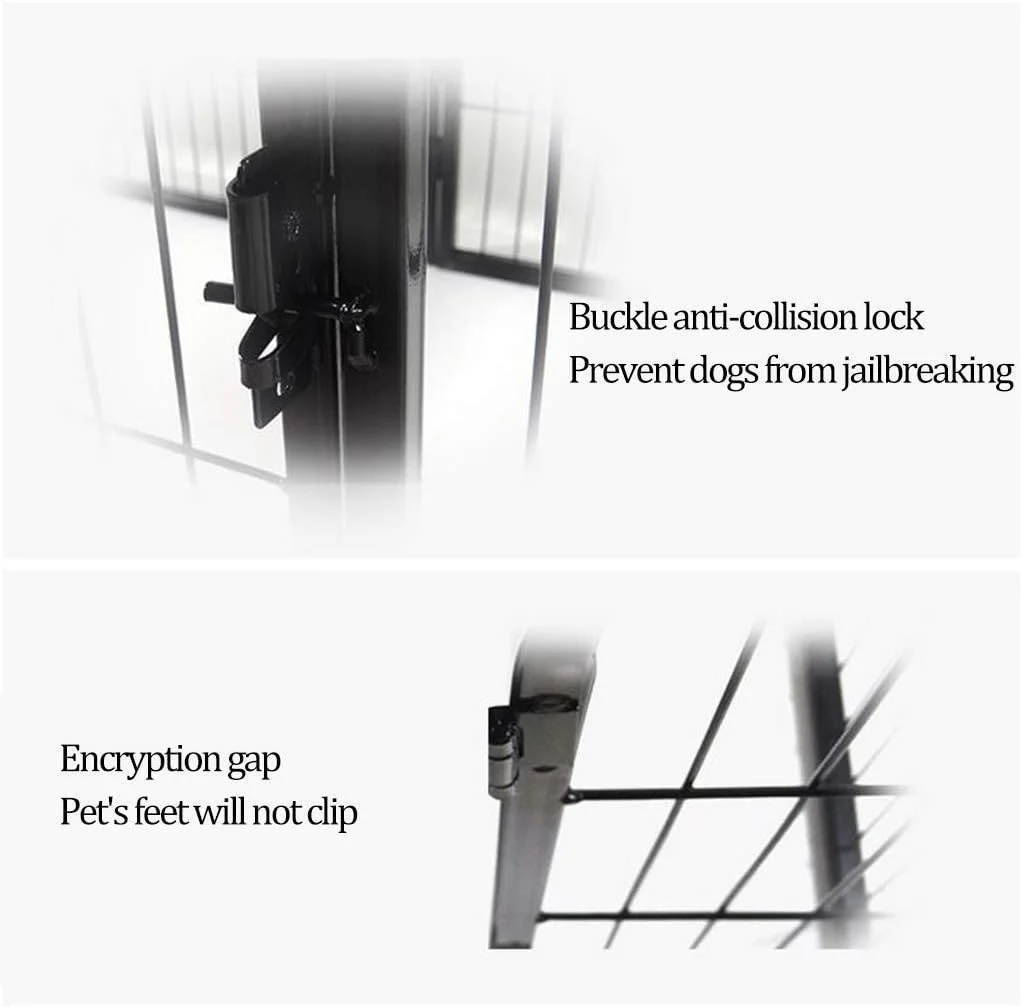 قفس سگ WYJW، محوطه بازی توله سگ، حصار بازی حیوانات خانگی، حصار قابل حمل برای استفاده در داخل و خارج از منزل، 6 پنل تاشو، نقره ای، 70 * 70 سانتی متر * 6 (رنگ: صورتی، اندازه: 70 * 70 سانتی متر * 6)