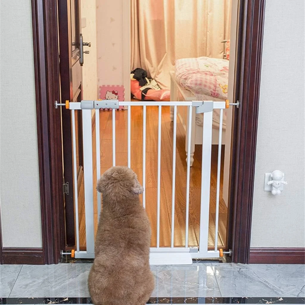 درب نرده ای جدا کننده حیوانات خانگی WYJW، حصار ضد انسداد گربه و سگ خانگی، نرده محافظ داخلی، عرض قابل استفاده 68-75 سانتی متر، باز شدن دو طرفه / نصب آسان