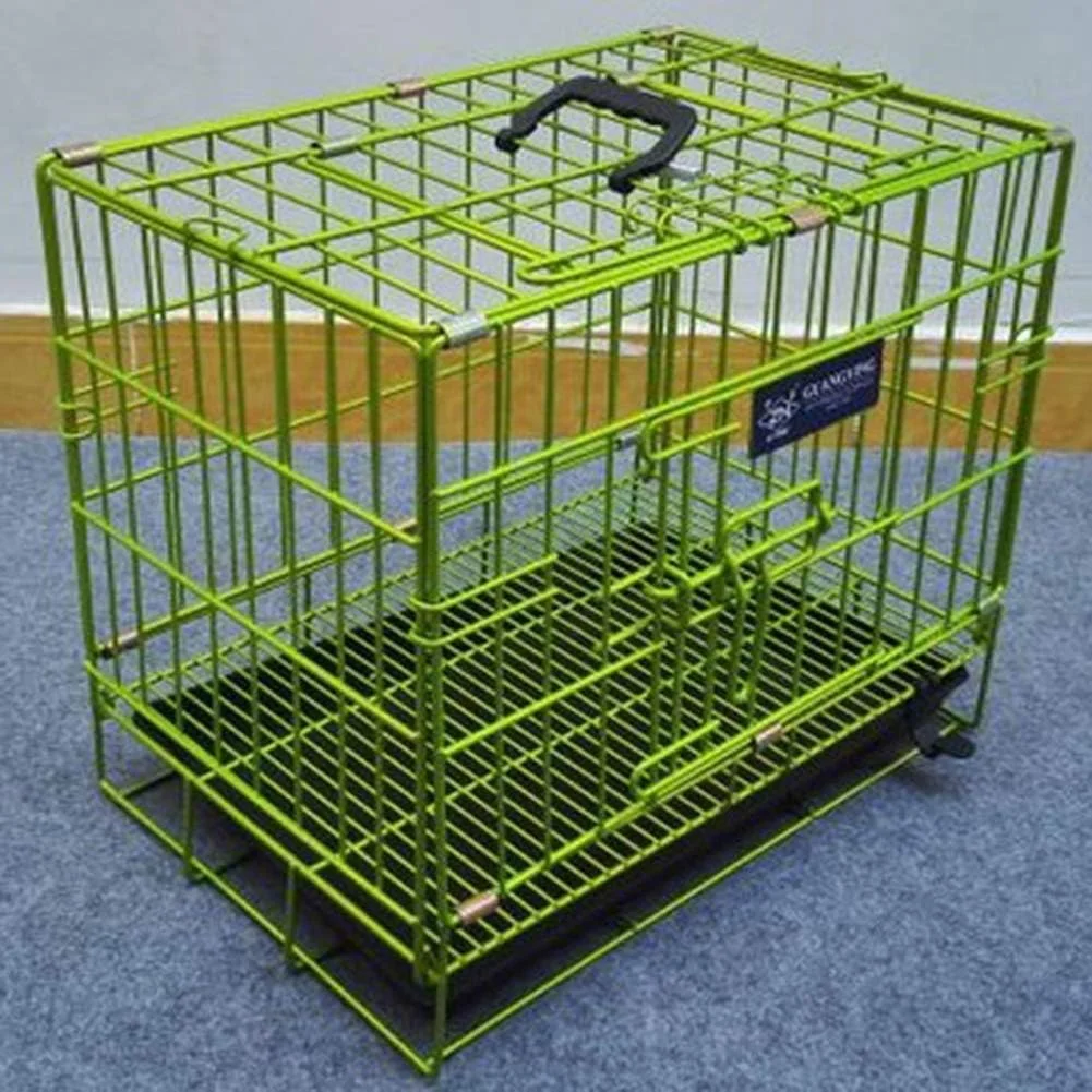 قفس سگ تاشو WYJW، قفس بزرگ سگ فلزی مقاوم نظامی برای قفس های سیمی داخلی و خارجی 4