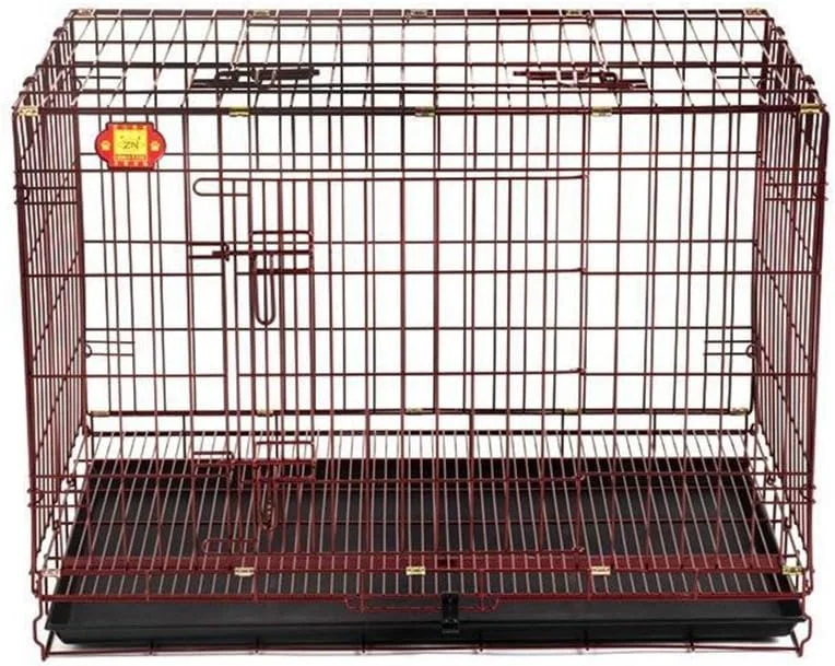 قفس سگ تاشو WYJW، قفس بزرگ سگ فلزی مقاوم نظامی برای قفس های سیمی داخلی و خارجی 3