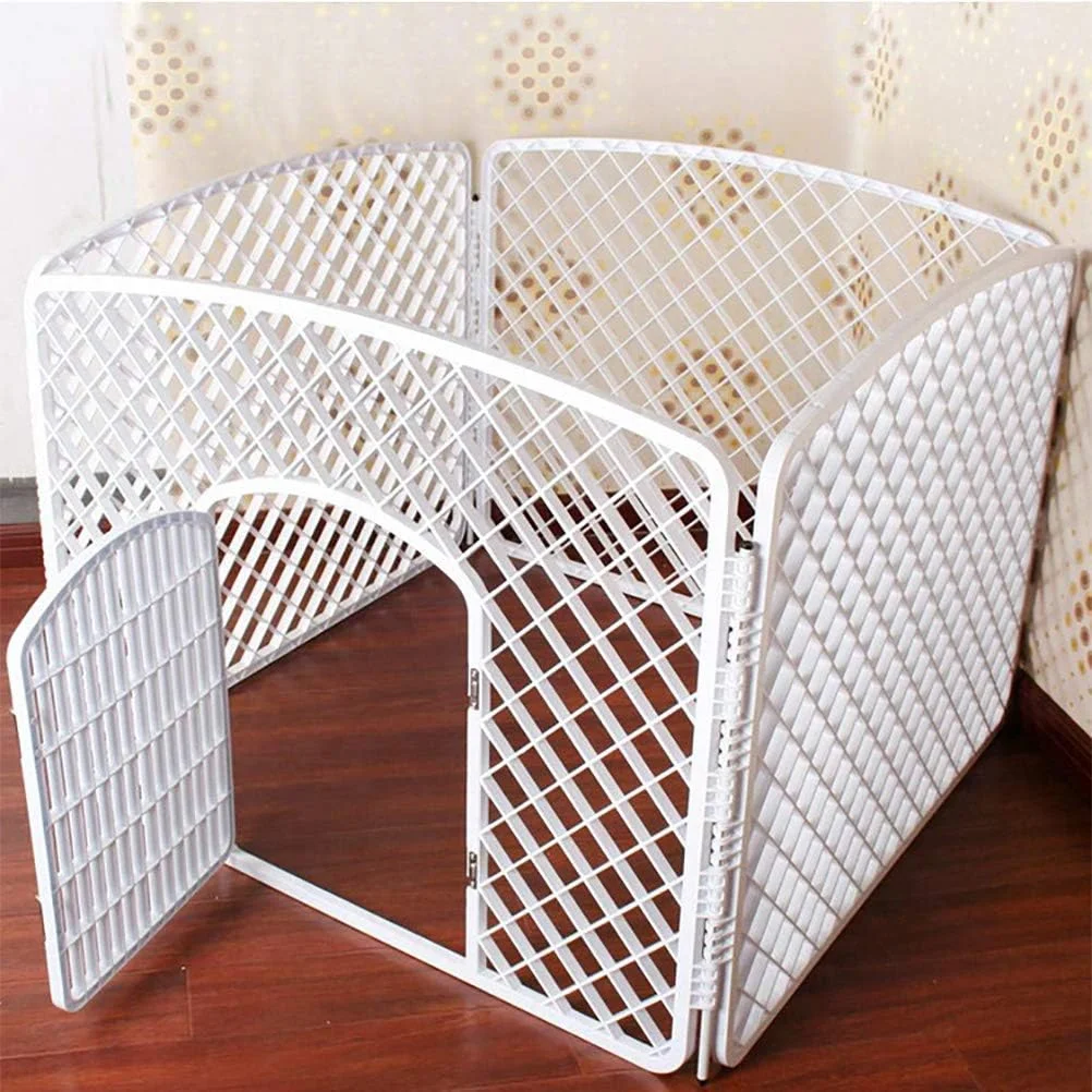 قفس تاشو سگ خانگی WYJW، باکس حمل توله سگ، قفس آموزشی، جنس رزین PP، حصار سگ