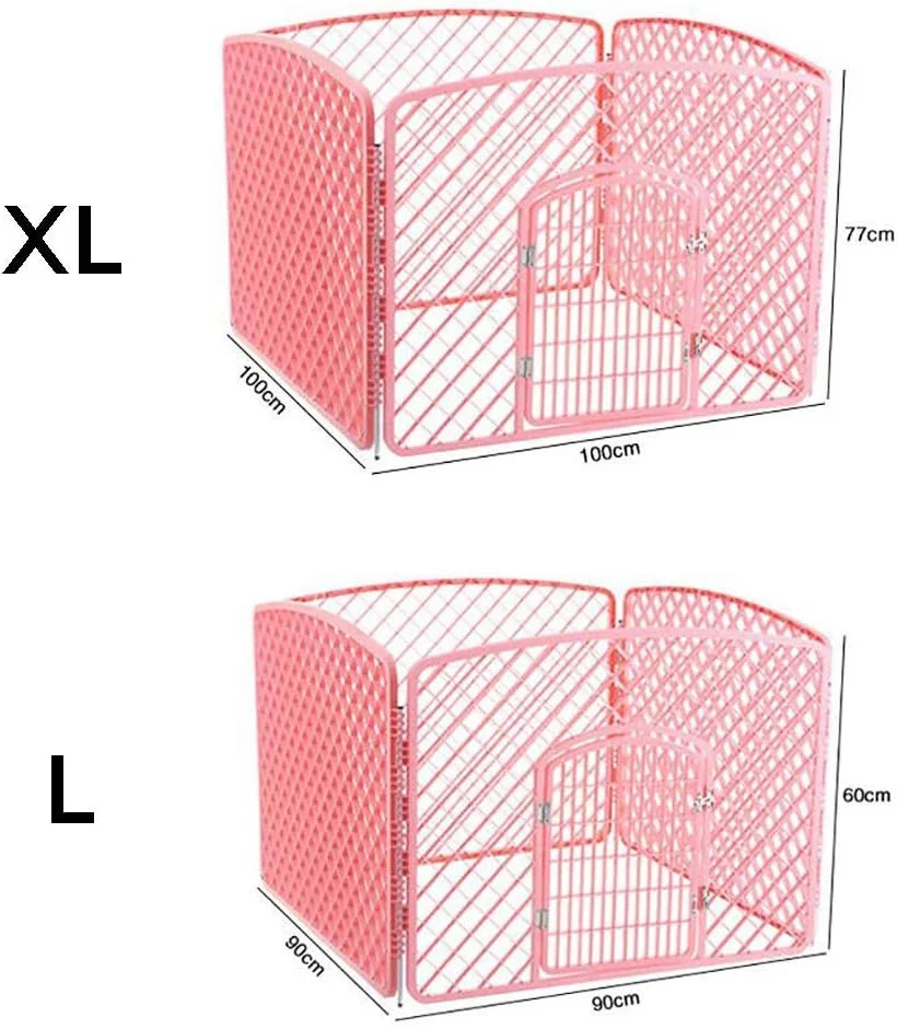 قفس تاشو سگ خانگی WYJW، باکس حمل توله سگ، قفس آموزشی، جنس رزین PP، حصار سگ
