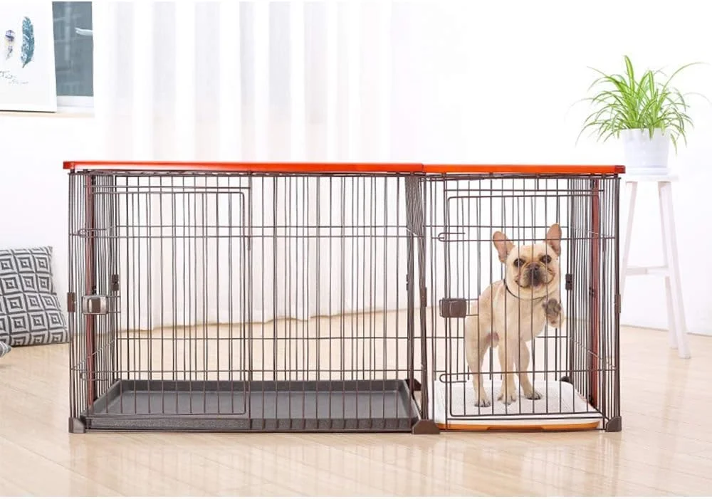 قفس سگ WYJW، حصار سگ و گربه چوبی و آهنی برای سگ های کوچک، متوسط و بزرگ، طراحی توالت مستقل، قاب چوبی جامد زیبا و یکپارچهسازی با سیستمعامل، S قفس سگ WYJW، حصار سگ و گربه چوبی و آهنی برای سگ های کوچک، متوسط و بزرگ، طراحی توالت مستقل، قاب چوبی جامد زیبا و یکپارچهسازی با سیستمعامل، S