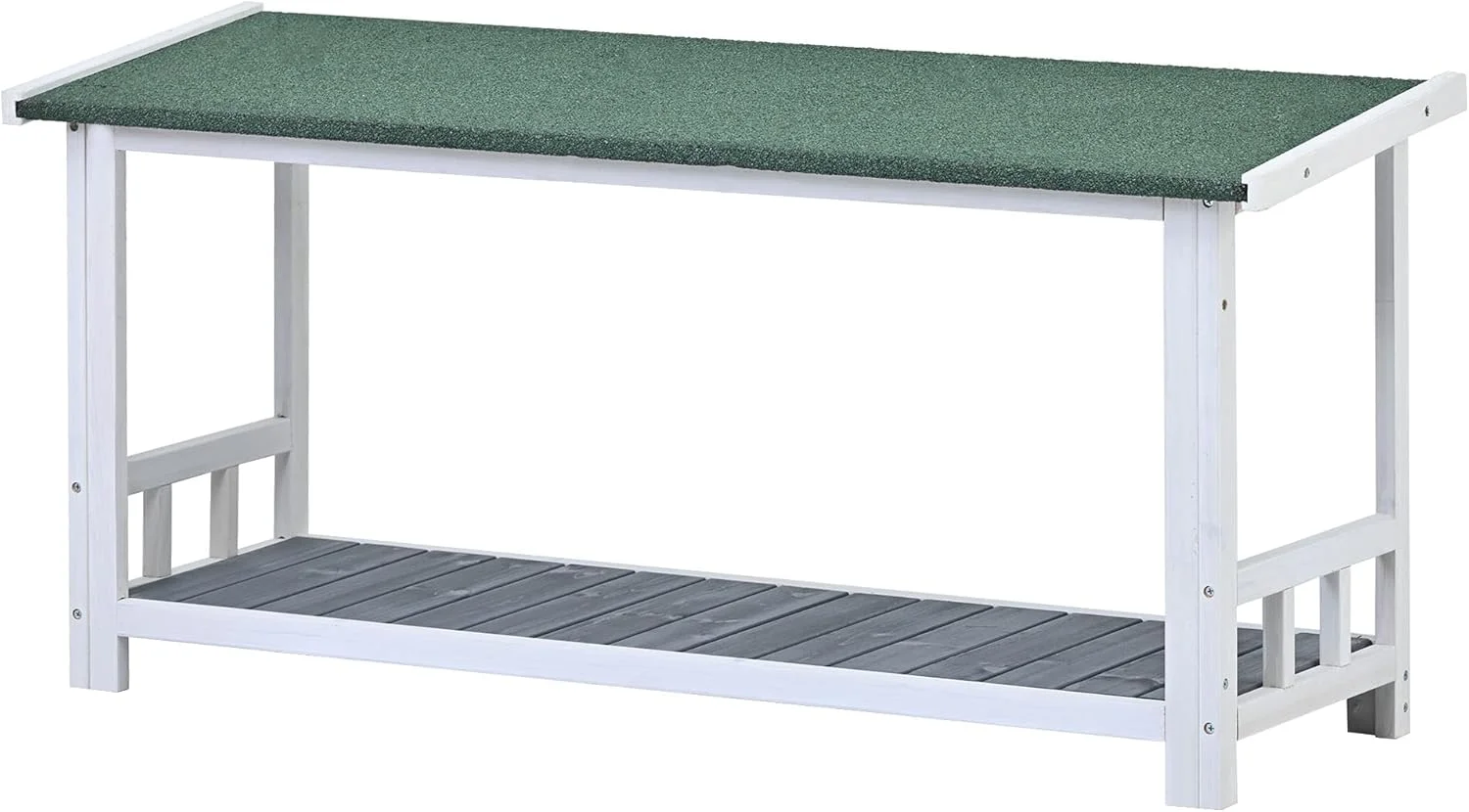 خانه سگ چوبی بزرگ 120 سانتیمتری مناسب فضای باز به همراه ایوان، لانه سگ به سبک کلبه با 2 درب، کف مرتفع، خانه سگ چوبی از جنس چوب صنوبر جامد، مونتاژ آسان خانه سگ چوبی بزرگ 120 سانتیمتری مناسب فضای باز به همراه ایوان، لانه سگ به سبک کلبه با 2 درب، کف مرتفع، خانه سگ چوبی از جنس چوب صنوبر جامد، مونتاژ آسان