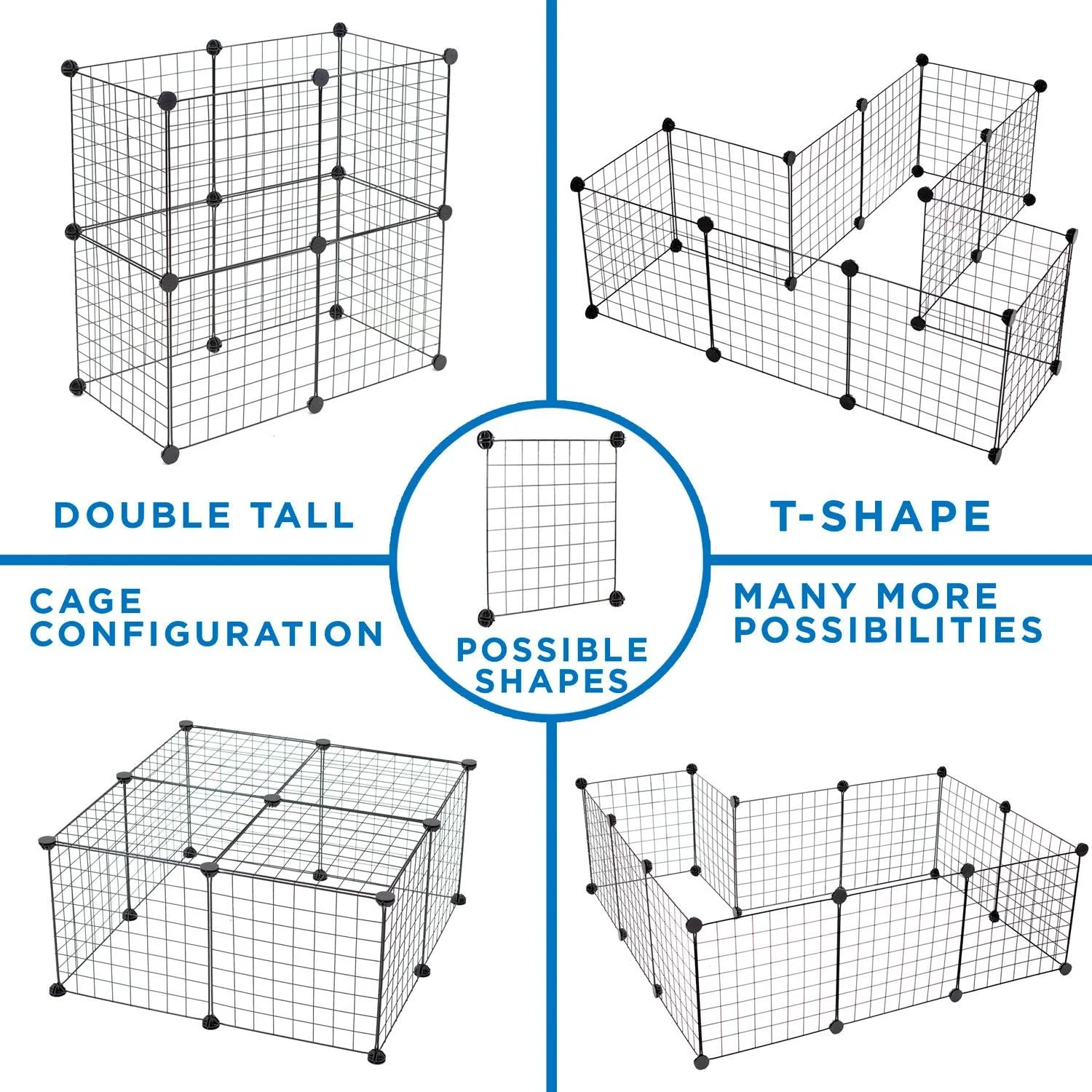 محوطه بازی حیوانات خانگی ورک-ایت!، محوطه تمرین فلزی تاشو | قفس حیوانات کوچک توری فلزی داخل/خارج از خانه برای خرگوش ها، خوکچه هندی، حیوانات کوچک | حصار قابل حمل قفس با 12 پنل قابل تنظیم محوطه بازی حیوانات خانگی ورک-ایت!، محوطه تمرین فلزی تاشو | قفس حیوانات کوچک توری فلزی داخل/خارج از خانه برای خرگوش ها، خوکچه هندی، حیوانات کوچک | حصار قابل حمل قفس با 12 پنل قابل تنظیم