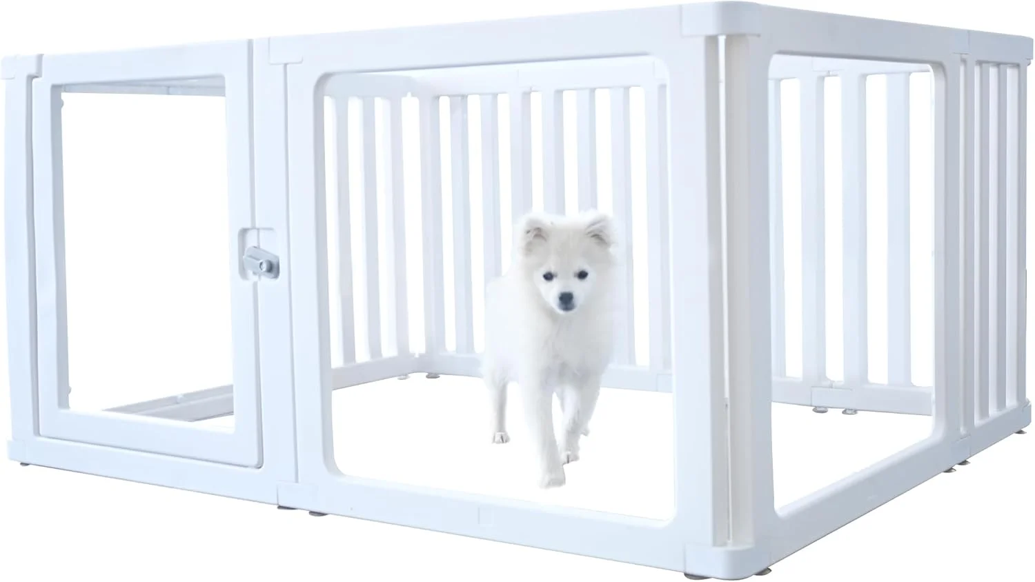 محوطه بازی حیوانات خانگی WOOQOTT با درب، محوطه بازی سگ، محوطه بازی توله سگ، دید شفاف، مونتاژ آسان، حصار ایمنی توله سگ، برای سگ های کوچک، توله سگ ها (6 پنل پلاستیکی + 4 پنل شفاف) محوطه بازی حیوانات خانگی WOOQOTT با درب، محوطه بازی سگ، محوطه بازی توله سگ، دید شفاف، مونتاژ آسان، حصار ایمنی توله سگ، برای سگ های کوچک، توله سگ ها (6 پنل پلاستیکی + 4 پنل شفاف)