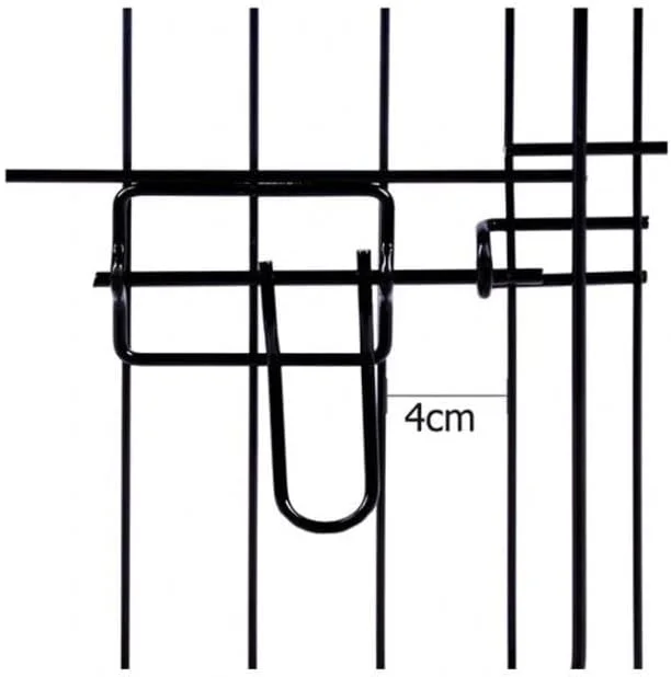 محوطه بازی تاشو فلزی سگ و حیوانات خانگی ووفی با درب، 8 پنل (61x91 سانتی متر)