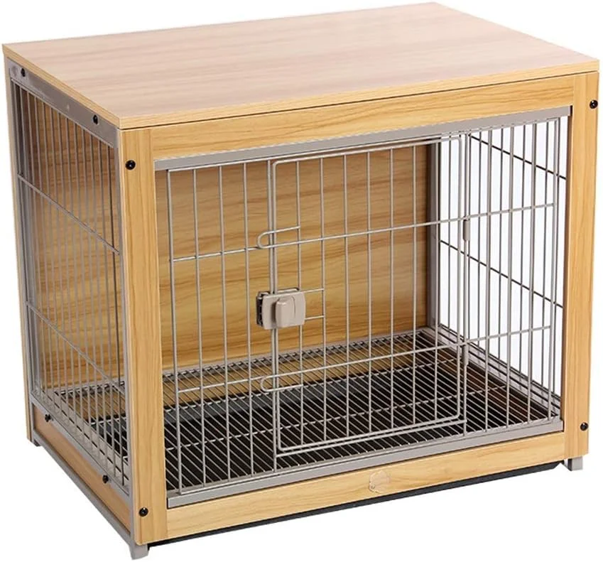 WYJW قفس سگ چوبی، ویلای سگ خانگی، تخت سگ، قفس گربه، باکس سگ، لانه سگ (اندازه: S: 61 * 46 * 60 سانتی متر) WYJW قفس سگ چوبی، ویلای سگ خانگی، تخت سگ، قفس گربه، باکس سگ، لانه سگ (اندازه: S: 61 * 46 * 60 سانتی متر)