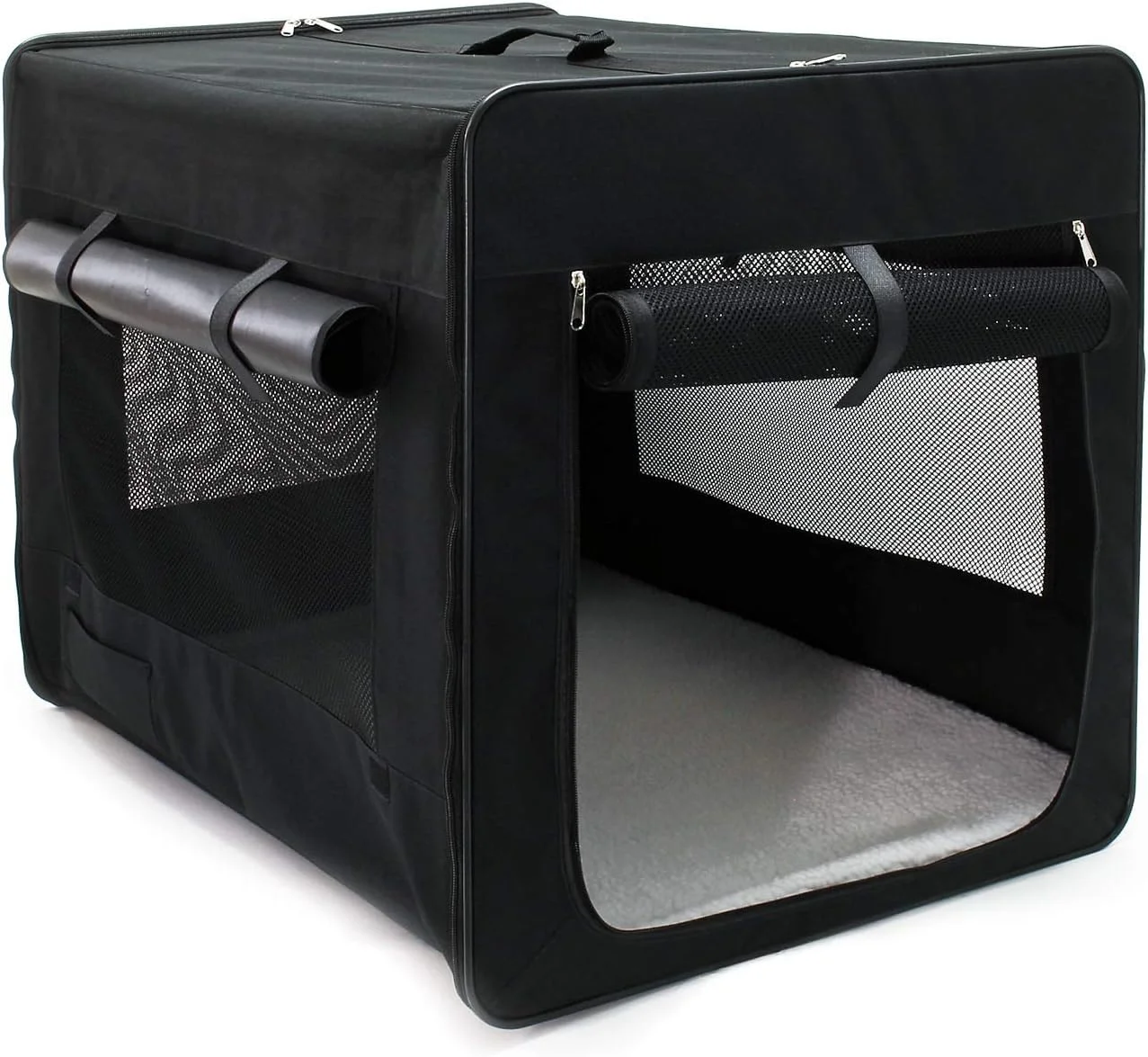 قفس حمل تاشو ویلتک برای سگ ها و حیوانات خانگی، باکس حمل سایز خیلی بزرگ (106x71x81 سانتی متر) با کوسن جداشدنی قفس حمل تاشو ویلتک برای سگ ها و حیوانات خانگی، باکس حمل سایز خیلی بزرگ (106x71x81 سانتی متر) با کوسن جداشدنی