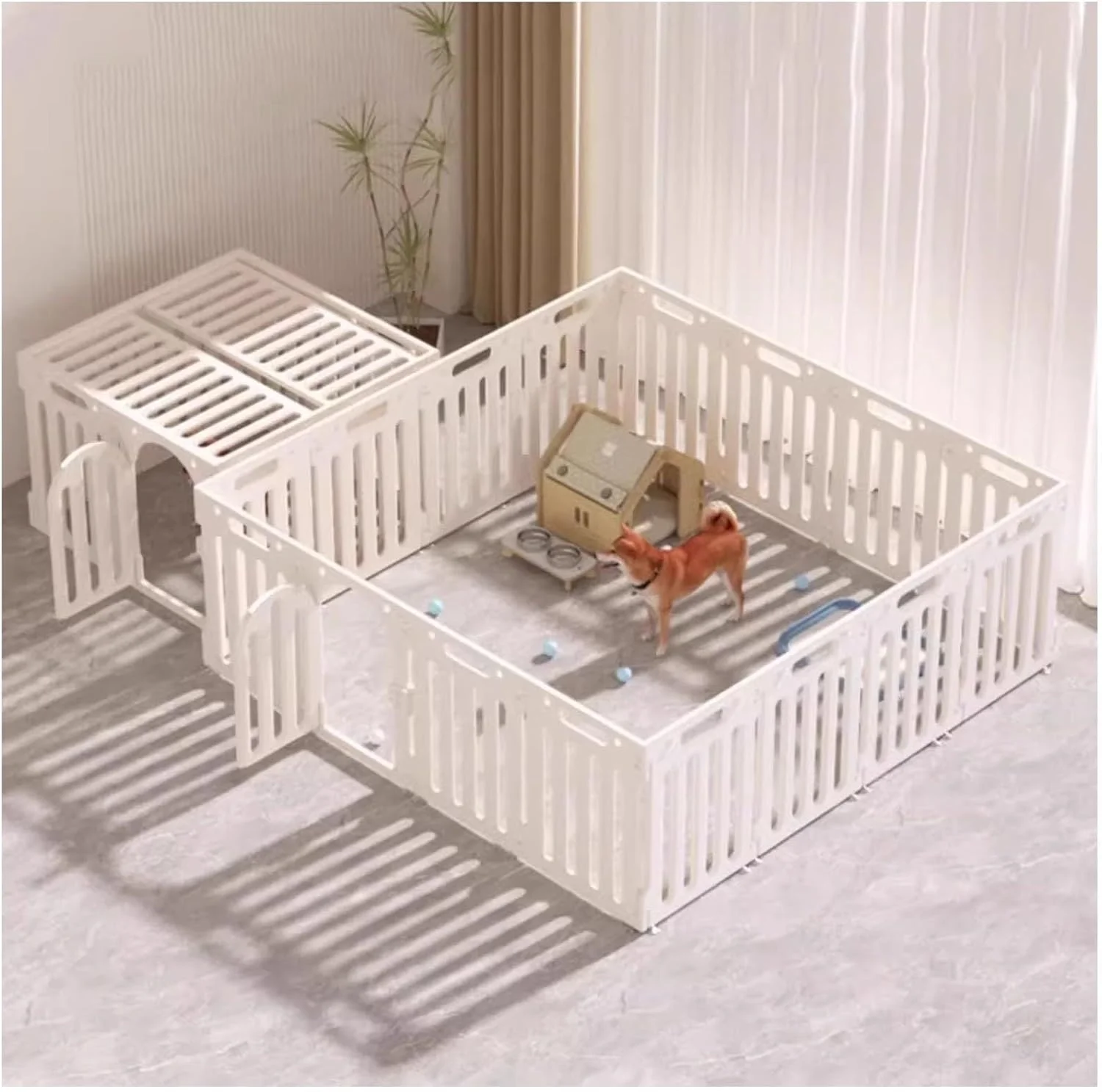 محوطه بازی شفاف سگ، محوطه بازی توله سگ، جعبه زایمان برای توله سگ ها، محوطه سگ قابل گسترش، حصار سگ تاشو با درب ورودی، مناسب برای سگ ها، گربه ها، خرگوش، محوطه بازی حیوانات خانگی (70 * 70 * 50 سانتی متر) محوطه بازی شفاف سگ، محوطه بازی توله سگ، جعبه زایمان برای توله سگ ها، محوطه سگ قابل گسترش، حصار سگ تاشو با درب ورودی، مناسب برای سگ ها، گربه ها، خرگوش، محوطه بازی حیوانات خانگی (70 * 70 * 50 سانتی متر)