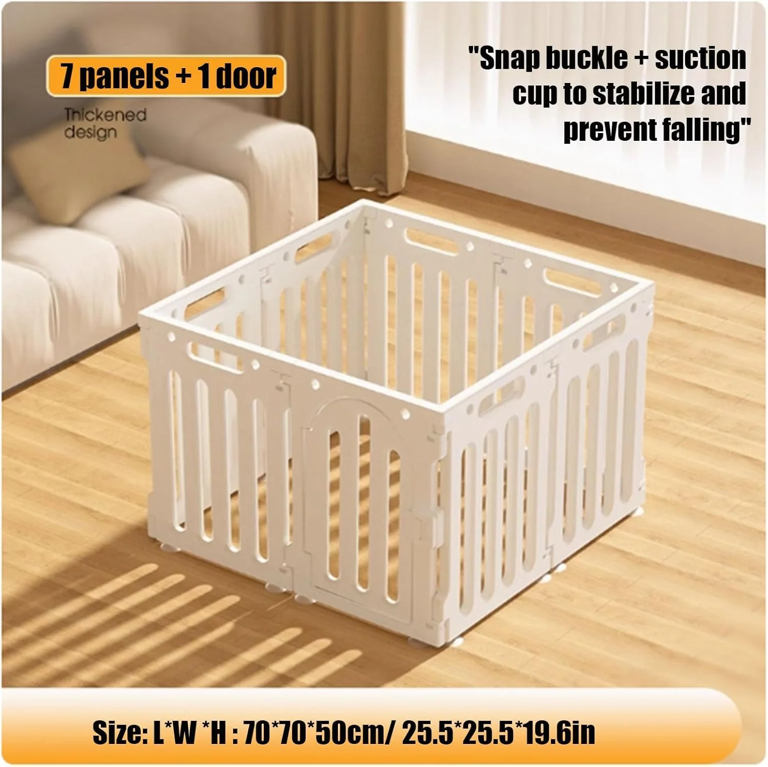 محوطه بازی شفاف سگ، محوطه بازی توله سگ، جعبه زایمان برای توله سگ ها، محوطه سگ قابل گسترش، حصار سگ تاشو با درب ورودی، مناسب برای سگ ها، گربه ها، خرگوش، محوطه بازی حیوانات خانگی (70 * 70 * 50 سانتی متر)