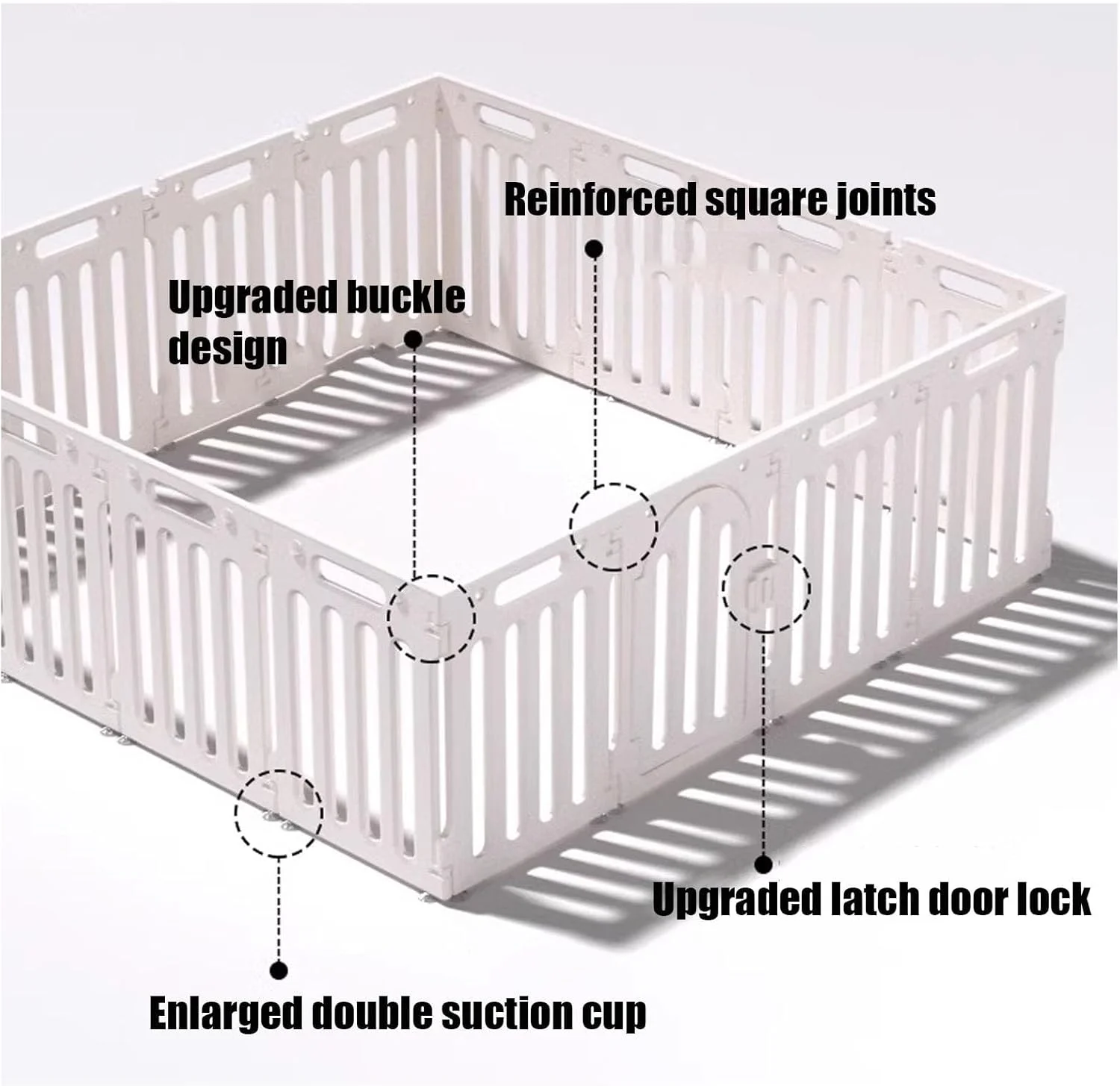 محوطه بازی شفاف سگ، محوطه بازی توله سگ، جعبه زایمان برای توله سگ ها، محوطه سگ قابل گسترش، حصار سگ تاشو با درب ورودی، مناسب برای سگ ها، گربه ها، خرگوش، محوطه بازی حیوانات خانگی (70 * 70 * 50 سانتی متر)