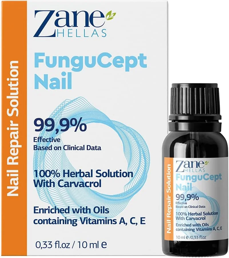 محلول قارچ ناخن Zane Hellas FunguCept Nail. محلول قارچ ناخن برای ناخن های تغییر رنگ داده، ضخیم شده، خرد شده و قارچی. نتایج قابل مشاهده در 4 هفته. 10 میلی لیتر محلول قارچ ناخن Zane Hellas FunguCept Nail. محلول قارچ ناخن برای ناخن های تغییر رنگ داده، ضخیم شده، خرد شده و قارچی. نتایج قابل مشاهده در 4 هفته. 10 میلی لیتر