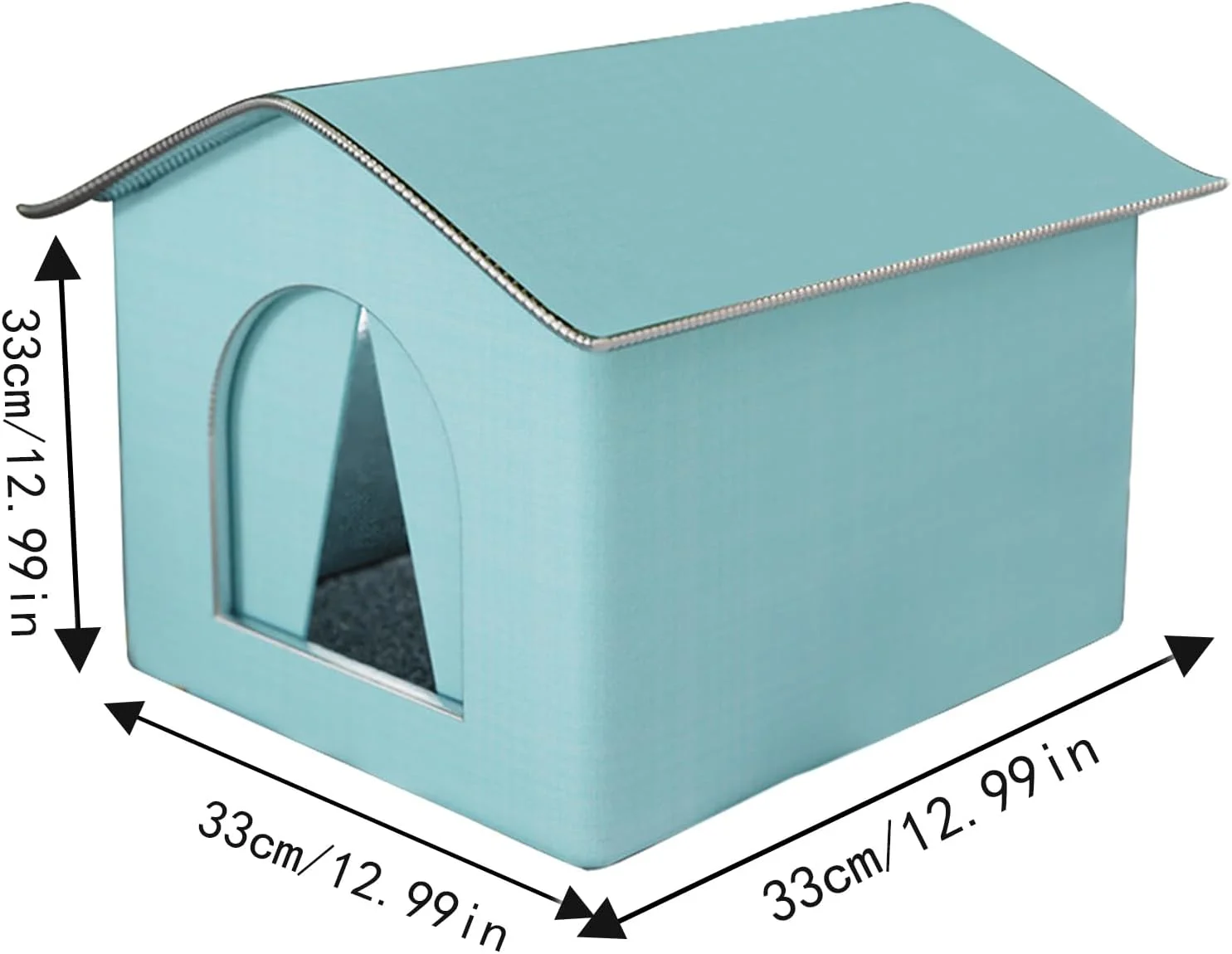 خانه گربه در فضای باز، خانه گربه ضد آب برای فضای باز، پناهگاه حیوانات خانگی تاشو گرم با پرده، غار گربه های وحشی قابل شستشو و مقاوم در برابر آب و هوا، خانه های حیوانات خانگی زمستانی برای سگ ها، گربه ها، خرگوش ها