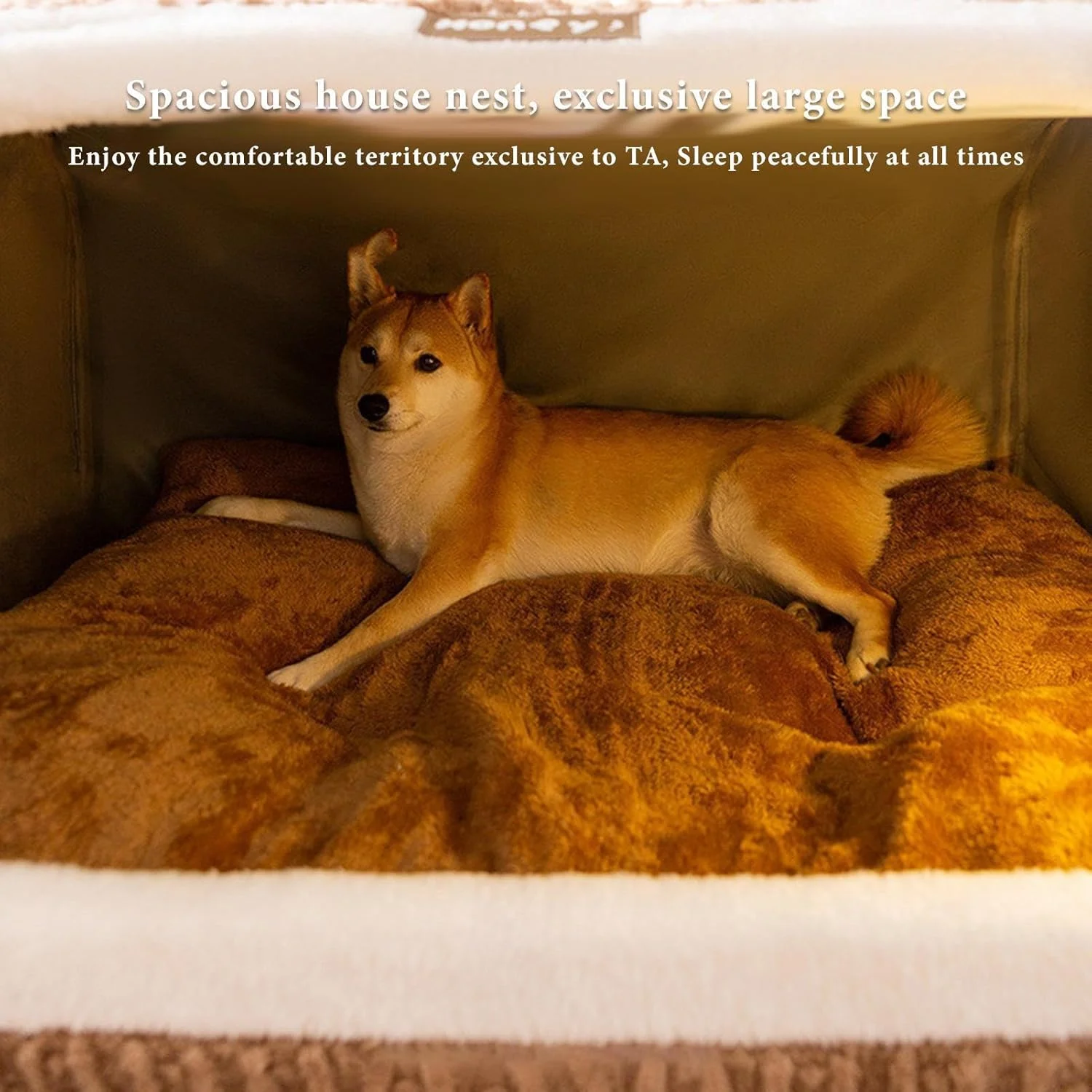 خانه سگ داخل خانه | لانه خواب قابل شستشو | کندوی دنج بچه گربه | برای استراحت حیوانات خانگی کوچک و متوسط ​​گربه سگ توله سگ در خانه در زمستان برای صاحبان خانه و ساکنان آپارتمان