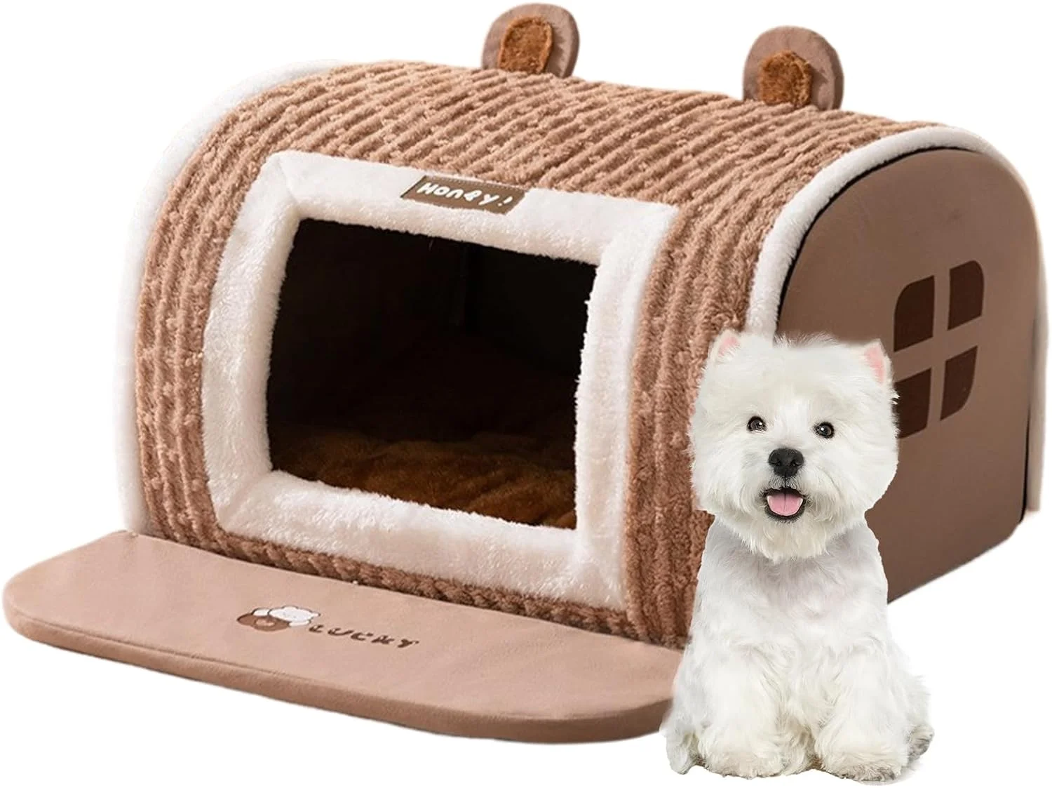 خانه سگ کوچک، لانه خواب قابل شستشو، لانه گرم گربه | برای استراحت حیوانات خانگی کوچک و متوسط ​​گربه سگ توله سگ در خانه آپارتمان مسکونی در زمستان
