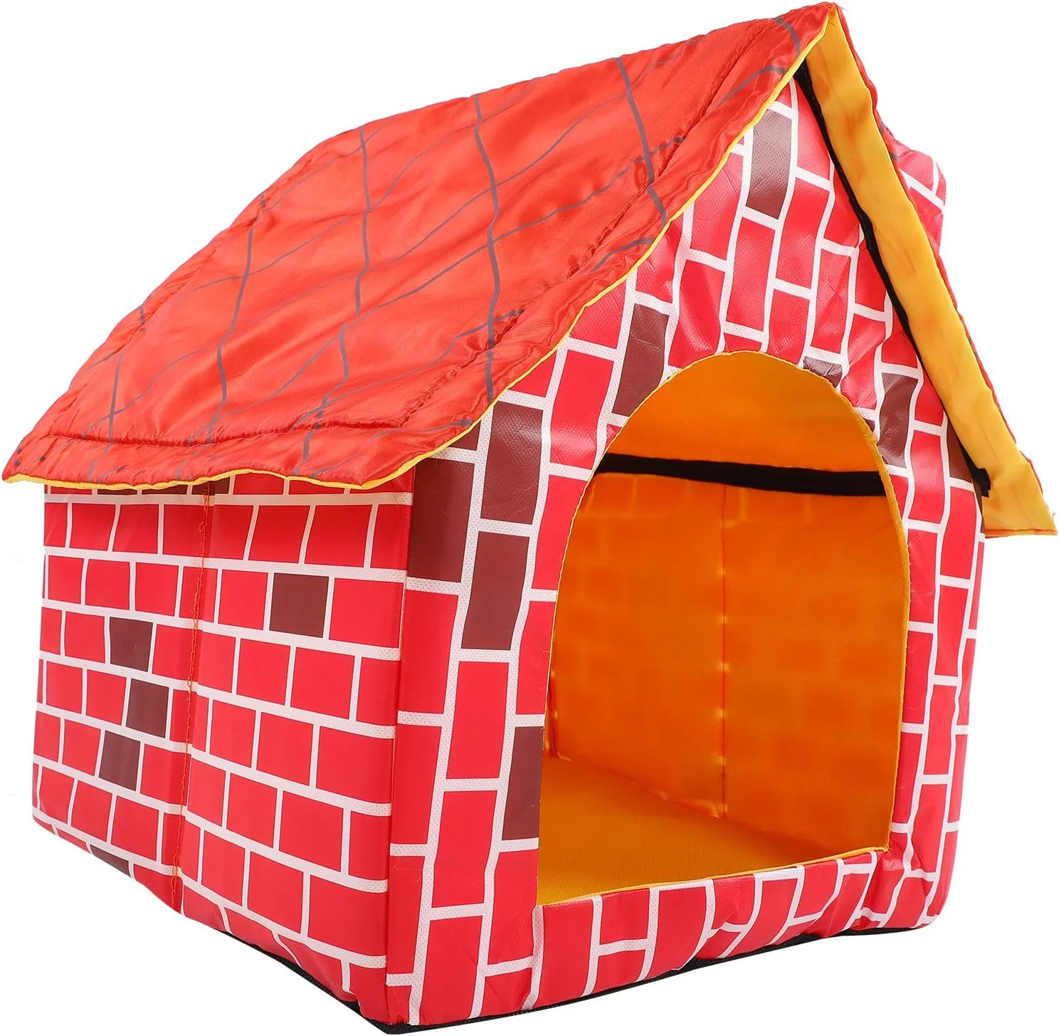 خانه حیوانات خانگی قابل شستشو، سبک و راحت، خانه حیوانات خانگی، محیطی امن و دنج برای توله سگ ها و بچه گربه ها (قرمز)