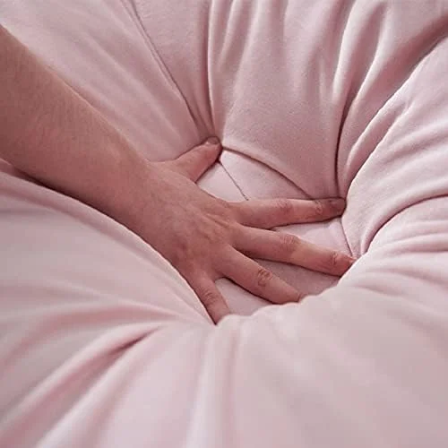 خانه سگ وانام، تخت خواب مستطیلی کوتاه مخمل خواب دار، بستر گربه روکش دار، تشک حیوانات خانگی ضد آب و ضد لغزش (رنگ: صورتی، سایز: کوچک)