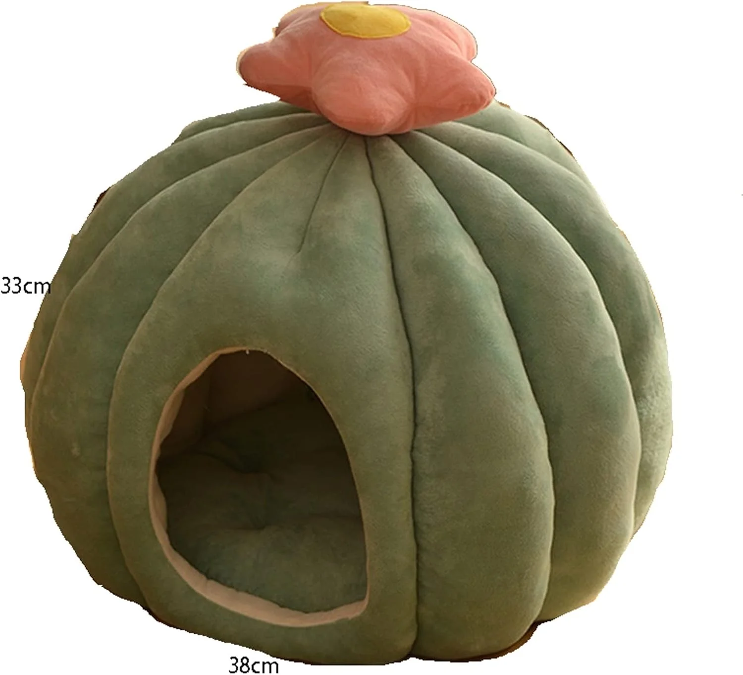 خانه سگ وانام، خانه گربه ای سرپوشیده گرم و زیبا با طرح کاکتوس، لانه سگ کوچک، ویلای حیوانات خانگی، لوازم حیوانات خانگی برای گربه ها و سگ ها (رنگ: آبی تیره، سایز: کوچک)