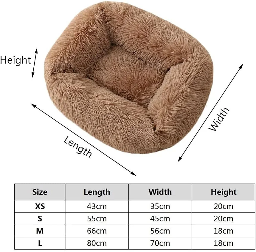 تخت خواب مربعی کوچک سگ VIZCO، خانه سگ گرم و نرم، تشک خواب گرم زمستانی تک رنگ برای گربه، محصولات حیوانات خانگی (رنگ: خاکستری، سایز: کوچک) تخت خواب مربعی کوچک سگ VIZCO، خانه سگ گرم و نرم، تشک خواب گرم زمستانی تک رنگ برای گربه، محصولات حیوانات خانگی (رنگ: خاکستری، سایز: کوچک)