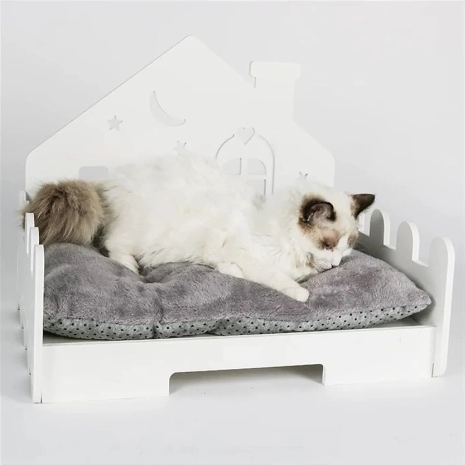 تخت خواب کوچک سگ VIZCO تشک لانه سگ تشک گربه تشک حیوانات خانگی مبل تشک خواب لانه با روکش جداشدنی روکش برای سگ های بزرگ (رنگ: خاکستری)