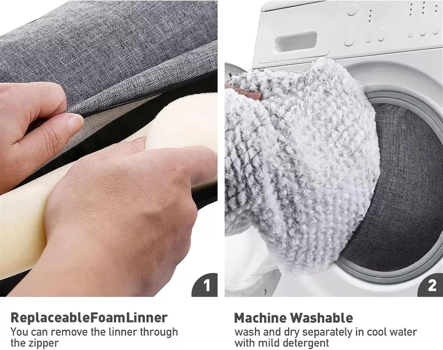 تخت خواب کوچک سگ VIZCO ضد آب، فوق العاده نرم، خانه سگ گربه، مبل گرم پنبه ای، لوازم حیوانات خانگی (سایز: متوسط)