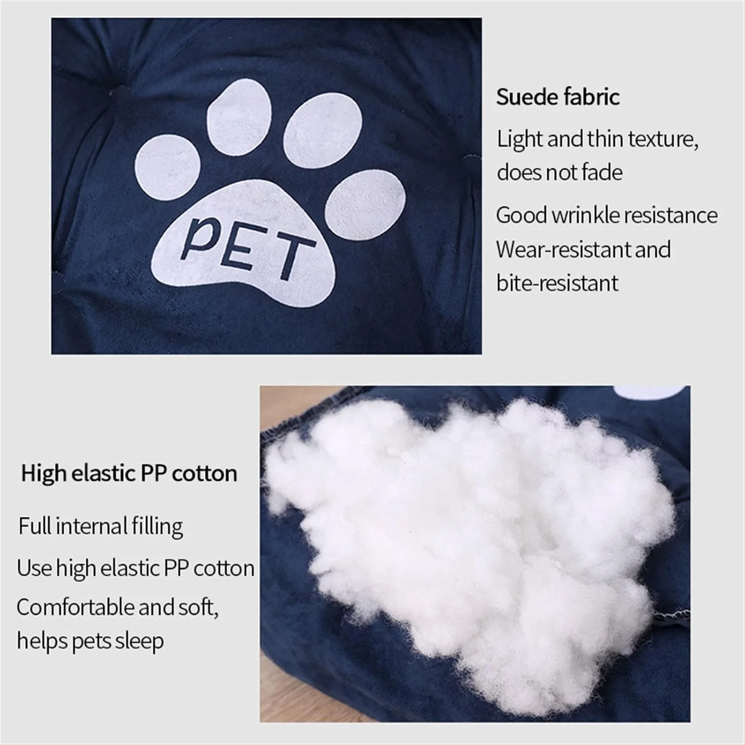 تخت خواب کوچک سگ VIZCO، تخت خواب نرم سگ، مبل، لانه سگ، خانه گرم زمستانی سگ، خانه توله سگ گربه، پد گرم حیوانات خانگی (سایز: متوسط)