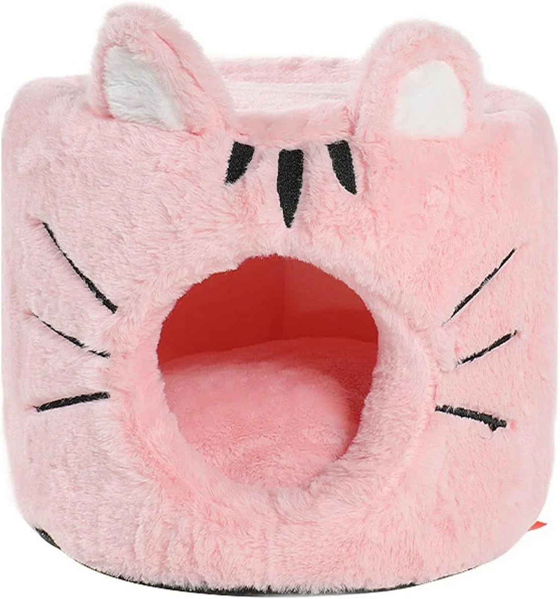 تخت خواب کوچک سگ VIZCO، خانه تخت گربه قابل جابجایی، لانه سگ، خانه سگ با کوسن، مبل، تخت حیوانات خانگی، فرش گربه، لوازم جانبی گربه (رنگ: صورتی، سایز: کوچک)