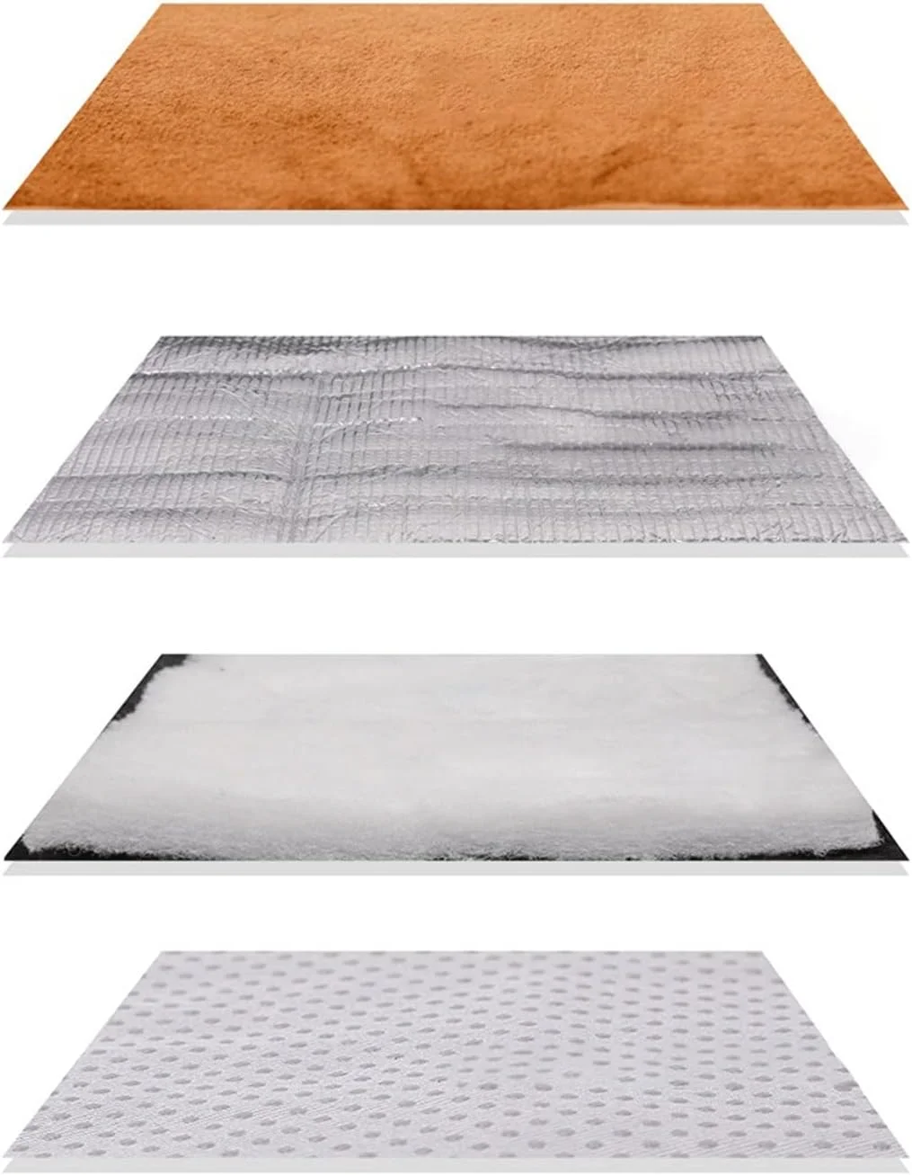 تخت خواب کوچک سگ VIZCO تشک گرم کننده خودکار حیوانات خانگی پتوی سگ تخت خواب گربه پتوی گرم کننده حیوانات خانگی راحتی (رنگ: خاکستری، سایز: XL)