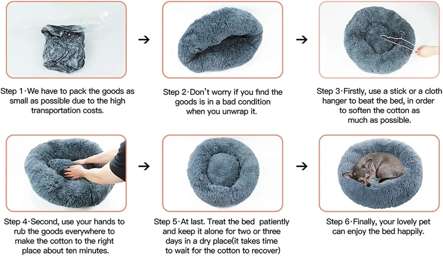 تخت خواب گرد کوچک سگ VIZCO با روکش جداشدنی، مبل تخت خواب سگ، لانه سگ با زیپ، تخت خواب حیوانات خانگی قابل شستشو، تشک گربه، مبل خواب گرم برای سگ های بزرگ و کوچک (سایز: خیلی کوچک)