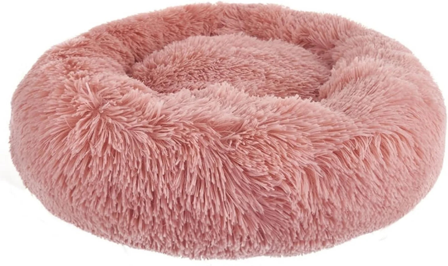 ویژگی های VIZCO تخت خواب کوچک سگ گربه فوق العاده نرم تخت حیوان خانگی سگ بزرگ خانه بچه گربه بالش گرد مخملی مبل زمستانی گرم لوازم حیوانات خانگی (رنگ: صورتی، سایز: XX-بزرگ)