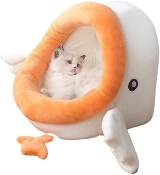 ویژگی های VIZCO تخت خواب کوچک سگ، تخت خواب گرم گربه، خانه بچه گربه، سبد حیوانات خانگی، بالش استراحت، تشک سگ های کوچک، لانه توله سگ، تخت خواب غار برای گربه ها (رنگ: 1، سایز: متوسط)