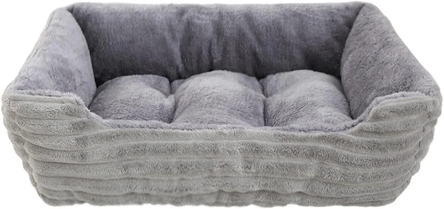 ویژگی های کوچک سگ تخت حیوان خانگی گربه و سگ تشک مربعی نرم مخمل خواب دار لانه سگ مناسب برای سگ های کوچک و متوسط، گربه ها و لوازم جانبی توله سگ خانه خواب حیوانات خانگی (سایز: خیلی بزرگ)