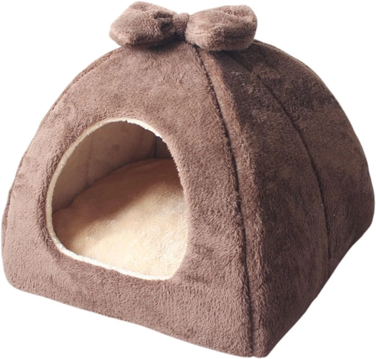 ویزو تخت خواب کوچک سگ خانه گربه مبل تخت خواب لانه زمستانی گرم خواب توله سگ لوازم گربه (سایز: بزرگ)