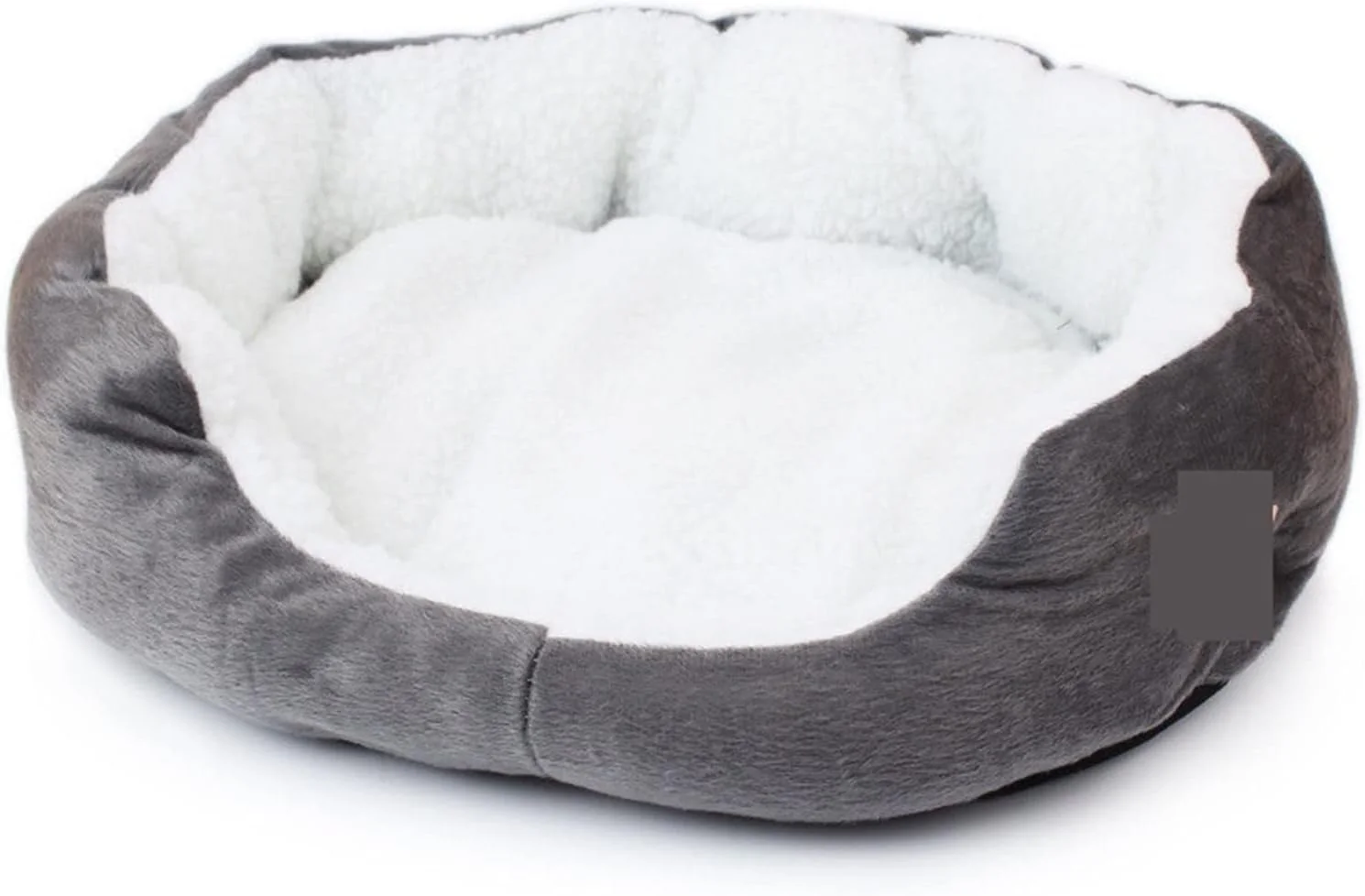 تخت خواب کوچک سگ VIZCO، تخت خواب حیوانات خانگی، تخت خواب سگ، لانه گربه، گرم و راحت، لانه سگ، لانه حیوانات خانگی قابل جابجایی و شستشو (رنگ: خاکستری)