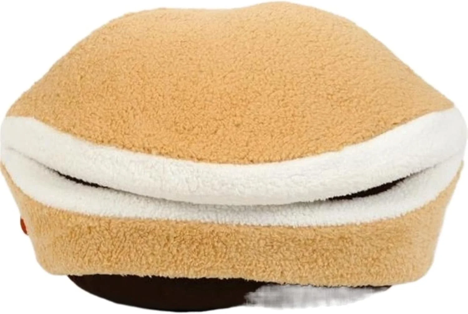 تخت آویز گربه VIZCO، تخت خواب زمستانی گربه، پد ضخیم پنبه ای حیوانات خانگی، خانه لانه گربه ای شکل صدفی قابل شستشو، مناسب برای تخت توله سگ (سایز: کوچک)