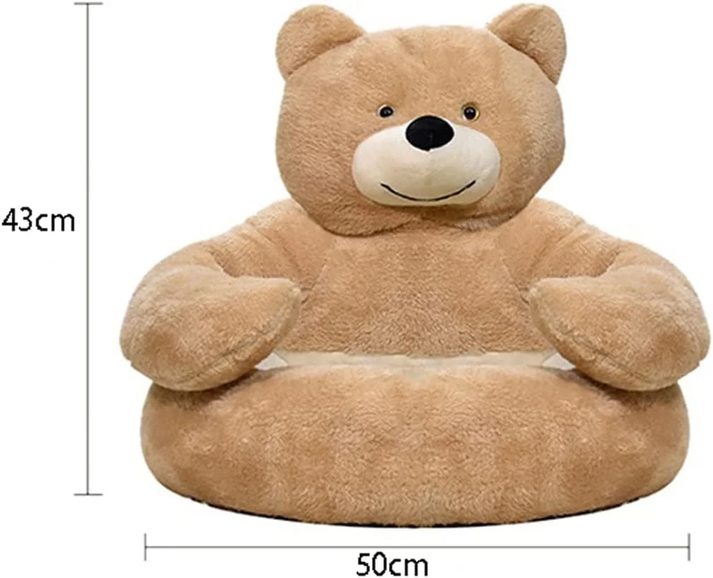 تخت خواب کوچک سگ VIZCO، تخت خواب گرم حیوانات خانگی، تشک ضد آب داخلی مخملی سگ و گربه، مبل لوکس، خانه توله سگ مدل آغوش خرس (رنگ: خاکستری، سایز: کوچک)