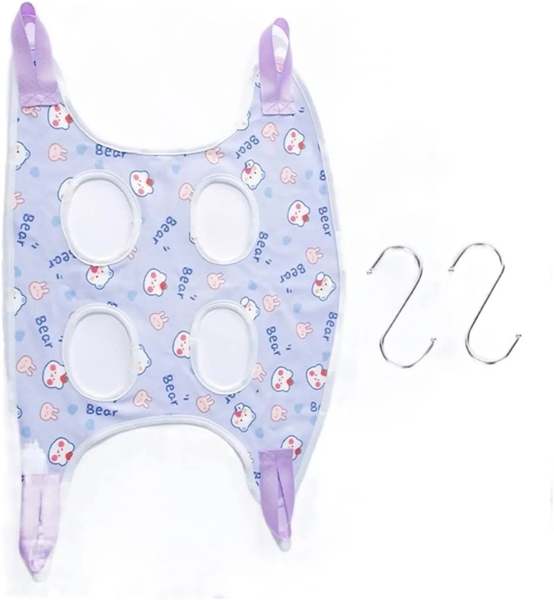 تخت آویز گربه VIZCO، کیسه ثابت ضد گاز گرفتن و خراش برای نظافت، کوتاه کردن ناخن، حمام و پیرایش، لوازم حیوانات خانگی آویز (رنگ: Hortelã، سایز: M)