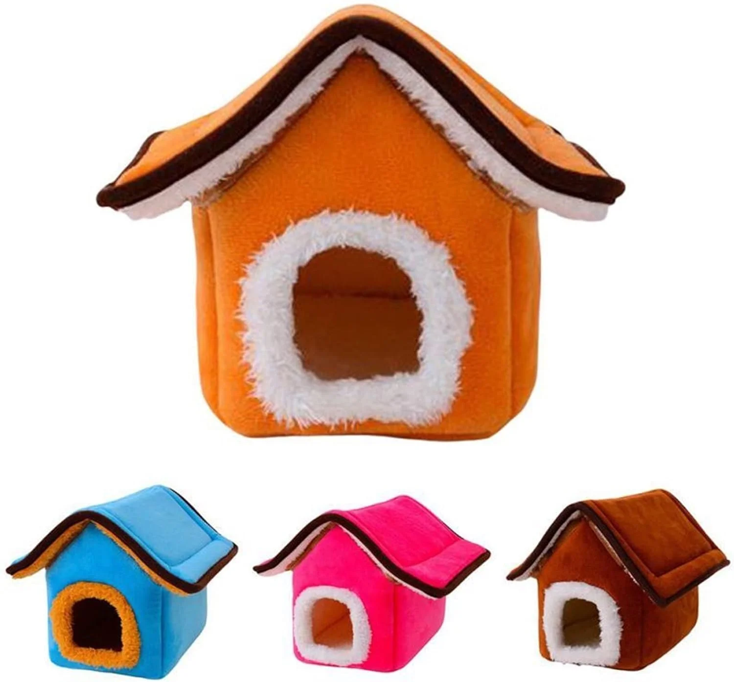 خانه حیوانات خانگی کوچک VIZCO، تخت خواب فوق العاده گرم خوکچه هندی، راسو، همستر، لانه حیوانات خانگی برای حیوانات کوچک، لوازم خواب نرم حیوانات خانگی (رنگ: O)