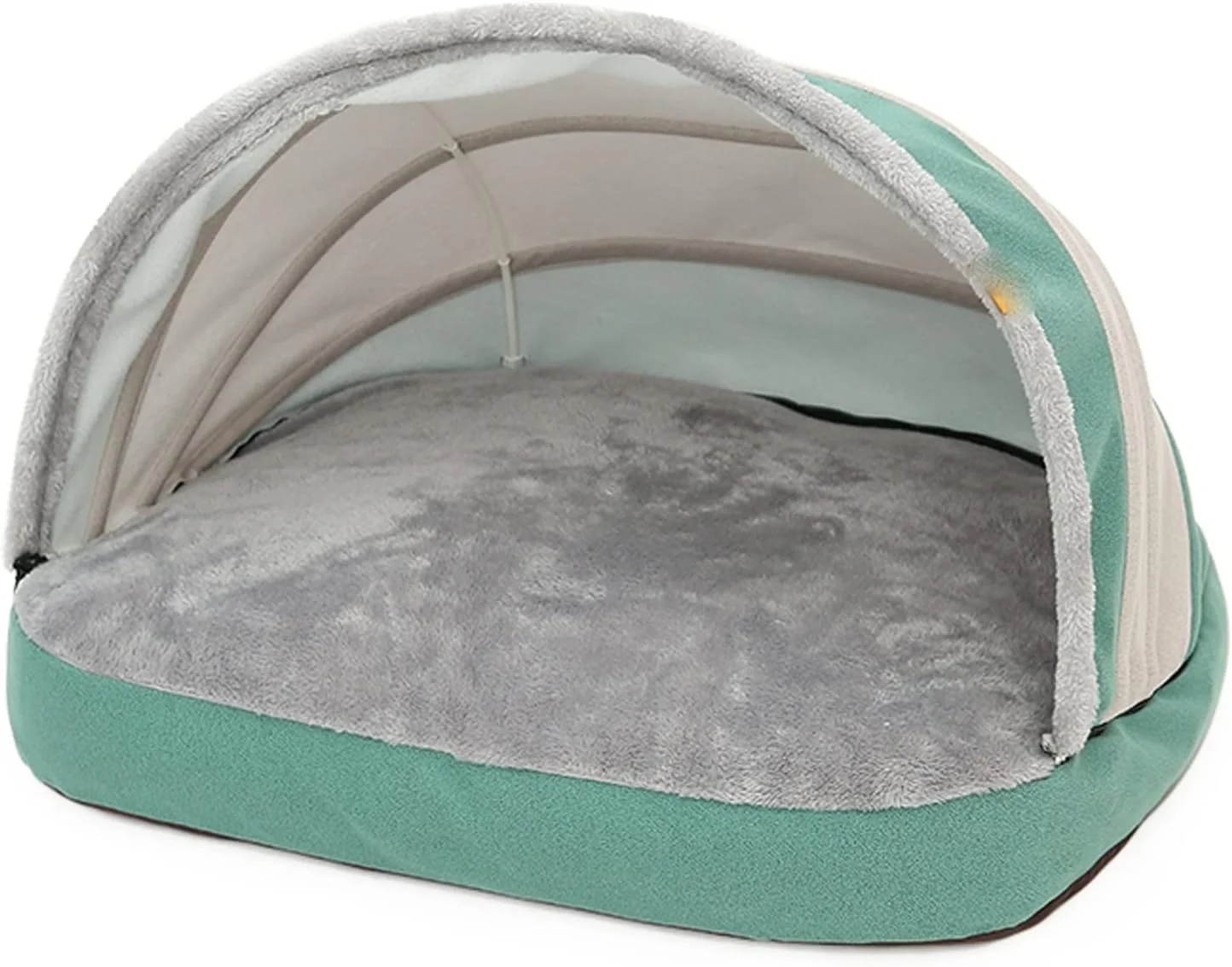 ویژکو تخت خواب کوچک سگ، تخت خواب بزرگ سگ، خانه چادری حیوانات خانگی با کوسن ضخیم برای سگ های کوچک، متوسط و بزرگ، خانه زمستانی گربه، پد حیوانات خانگی داخلی (سایز: کوچک)