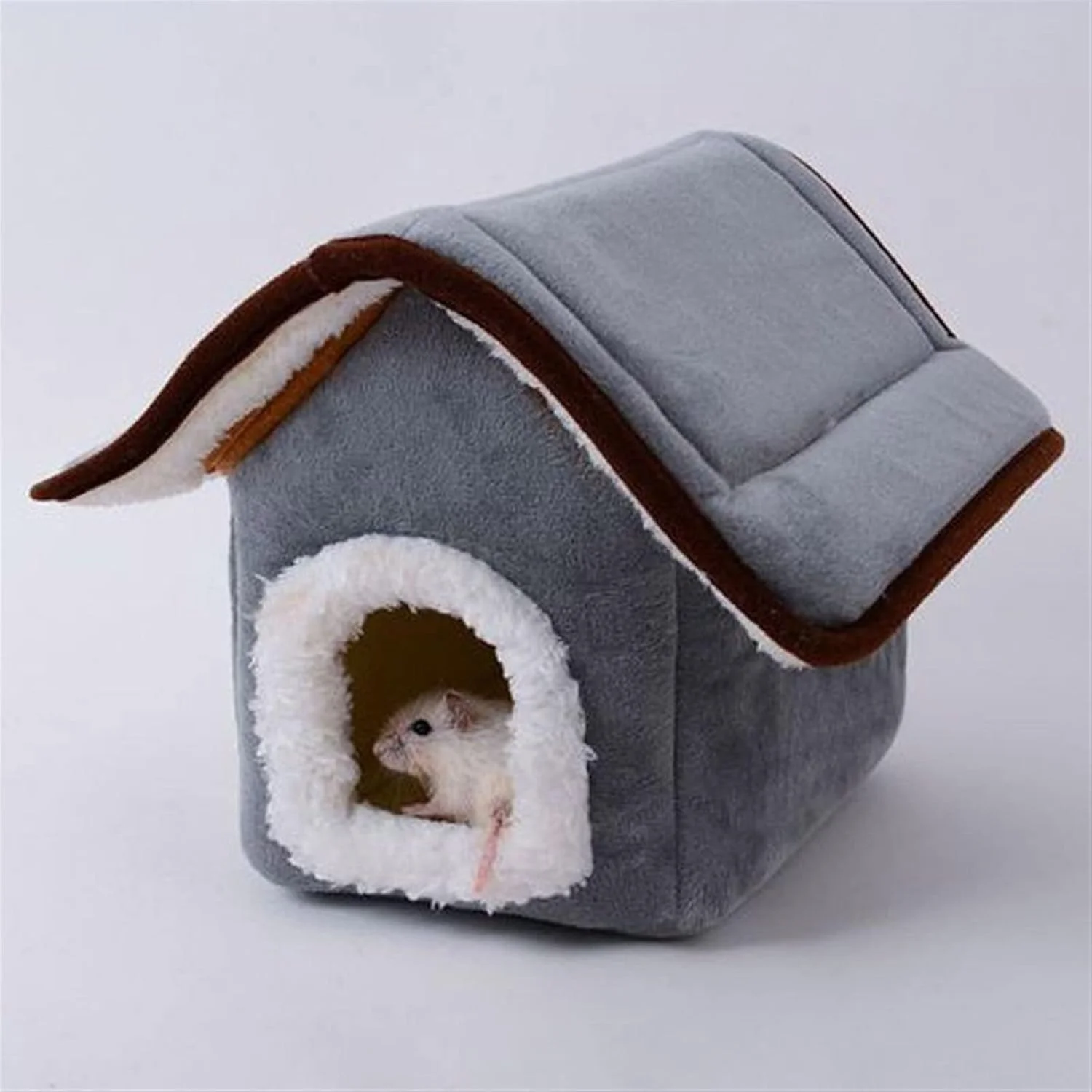 خانه حیوانات خانگی کوچک VIZCO، تخت خواب فوق العاده گرم خوکچه هندی، راسو، همستر، لانه حیوانات خانگی برای حیوانات کوچک، لوازم خواب نرم حیوانات خانگی (رنگ: O)