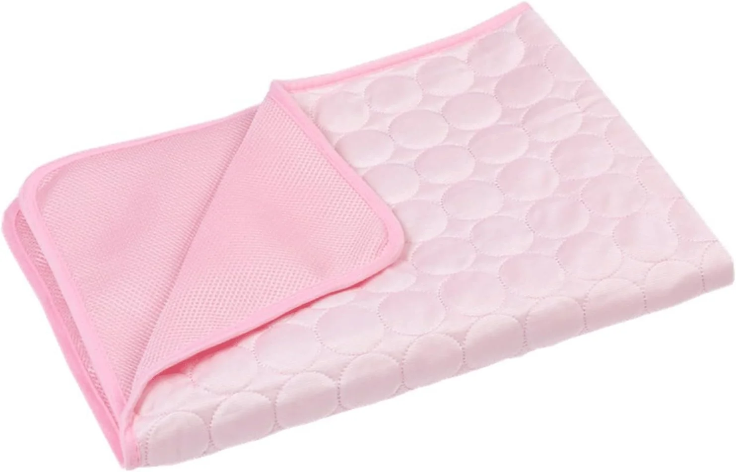 تشک سگ کوچک VIZCO، پد خنک کننده تابستانی برای سگ ها، پتوی گربه، مبل، تخت سگ تنفسی قابل شستشو مناسب سگ های کوچک، متوسط و بزرگ، مناسب خودرو (رنگ: صورتی، سایز: M 62x50 سانتی متر)