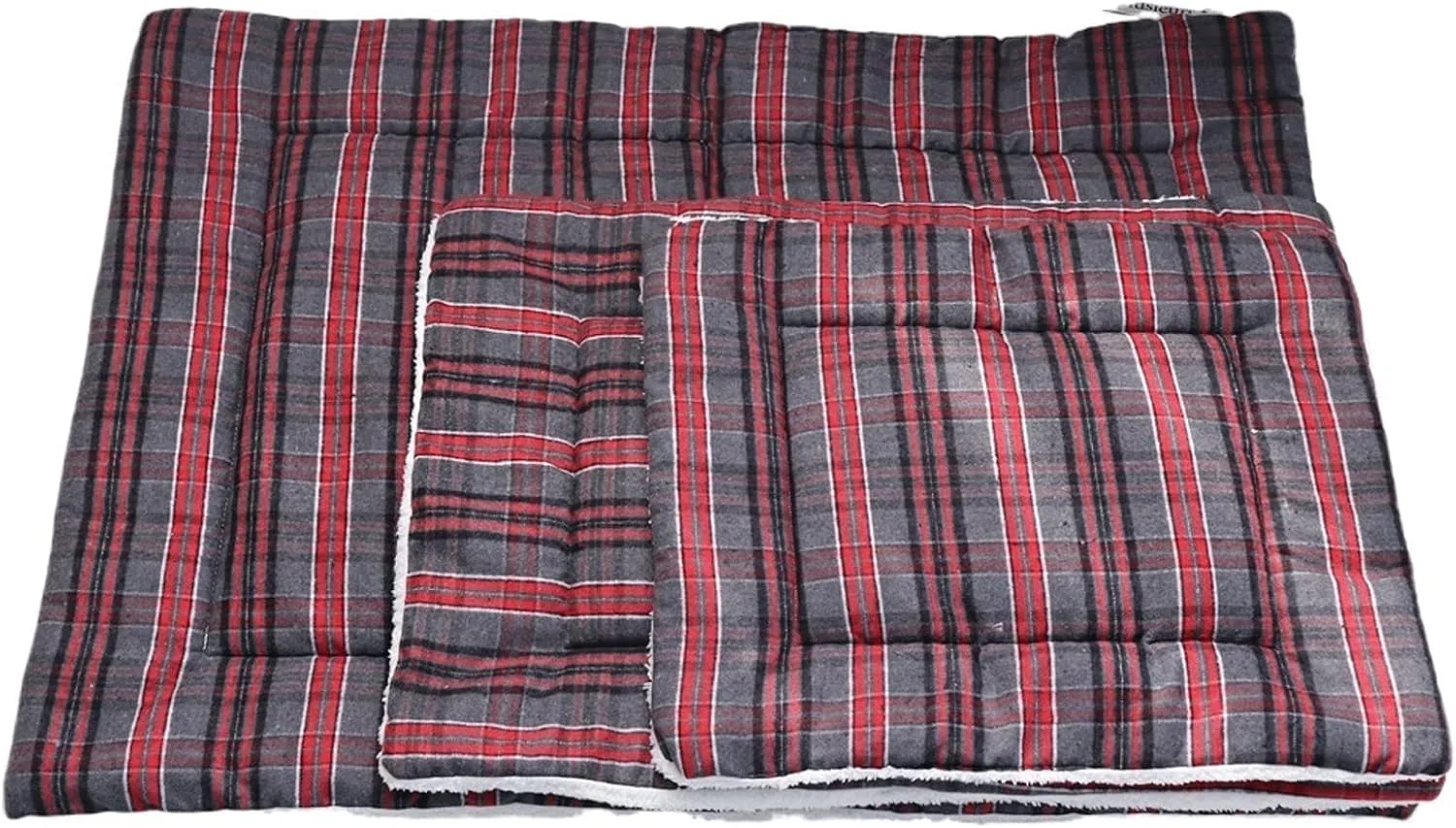 تخت خواب کوچک سگ VIZCO، تشک پنبه ای نرم، پتو گرم، تخت خواب راحتی پشمی برای سگ های کوچک، متوسط و بزرگ، محصولات حیوانات خانگی (رنگ: آبی تیره، سایز: M)