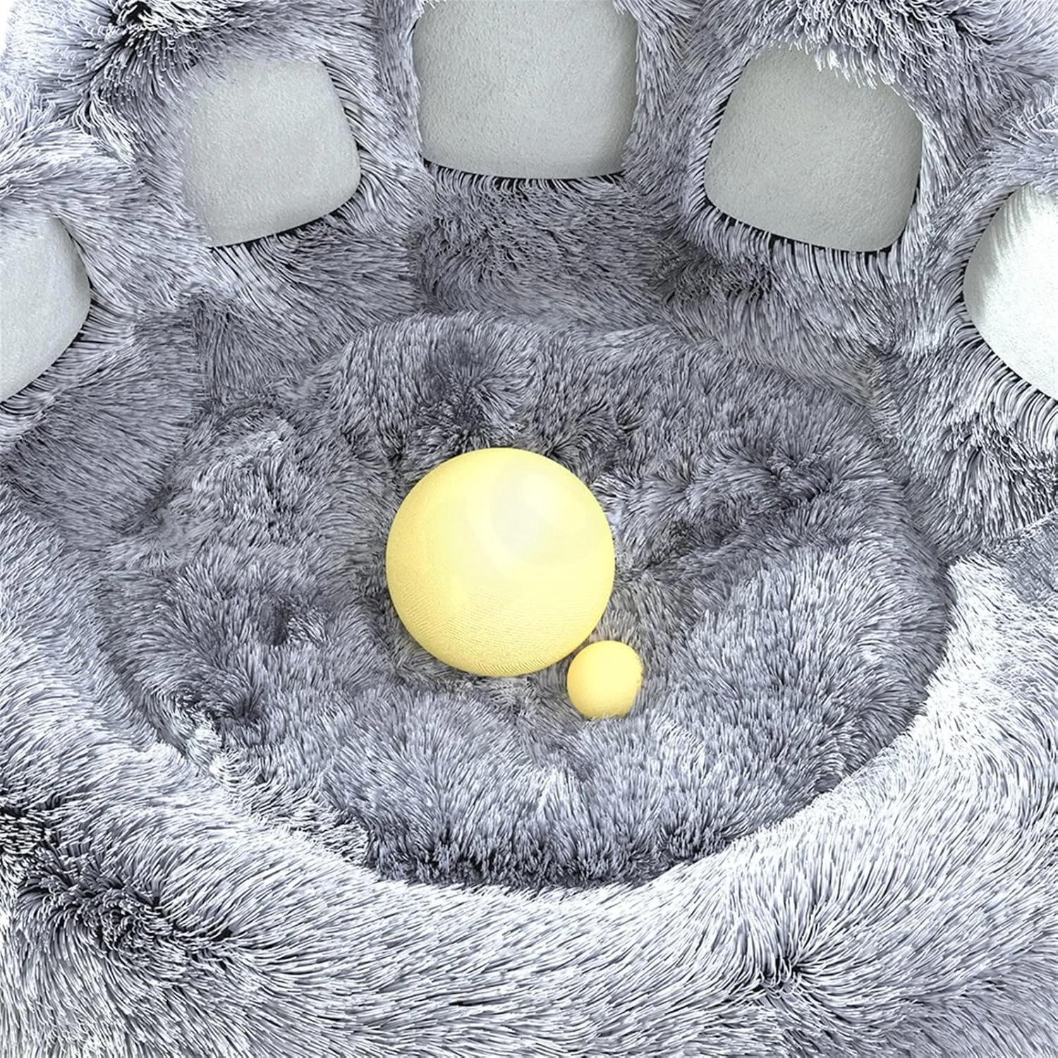 تخت خواب کوچک سگ و گربه VIZCO طرح پنجه خرس، تشک مبل بزرگ سگ، لوازم حیوانات خانگی و لوازم جانبی سگ (رنگ: قهوه ای، سایز: کوچک)