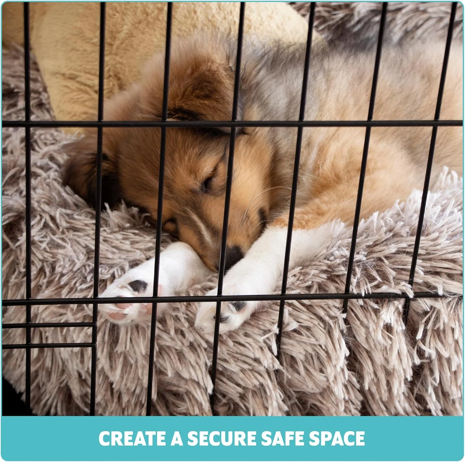 قفس سگ ویوو تکنولوژی، سایز کوچک، مناسب توله سگ و حیوانات خانگی با 2 درب (جلو و کنار)، قفس توله سگ با سینی جداشدنی، قفس فلزی تاشو برای آموزش سگ های کوچک (کوچک 24 اینچ)