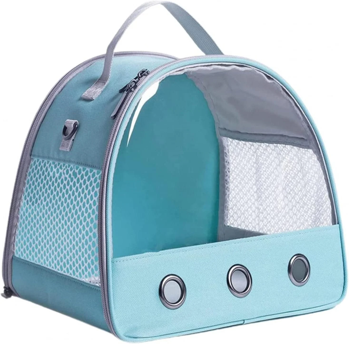 کیف حمل سگ UTOYA برای سگ های کوچک، کیف مسافرتی قابل حمل و جهانی برای حیوانات خانگی، کیف خرگوش توله سگ، قفس حمل حیوانات کوچک به شکل چادر، کیف دستی راحت برای سفر در فضای باز (رنگ: آبی تیره)