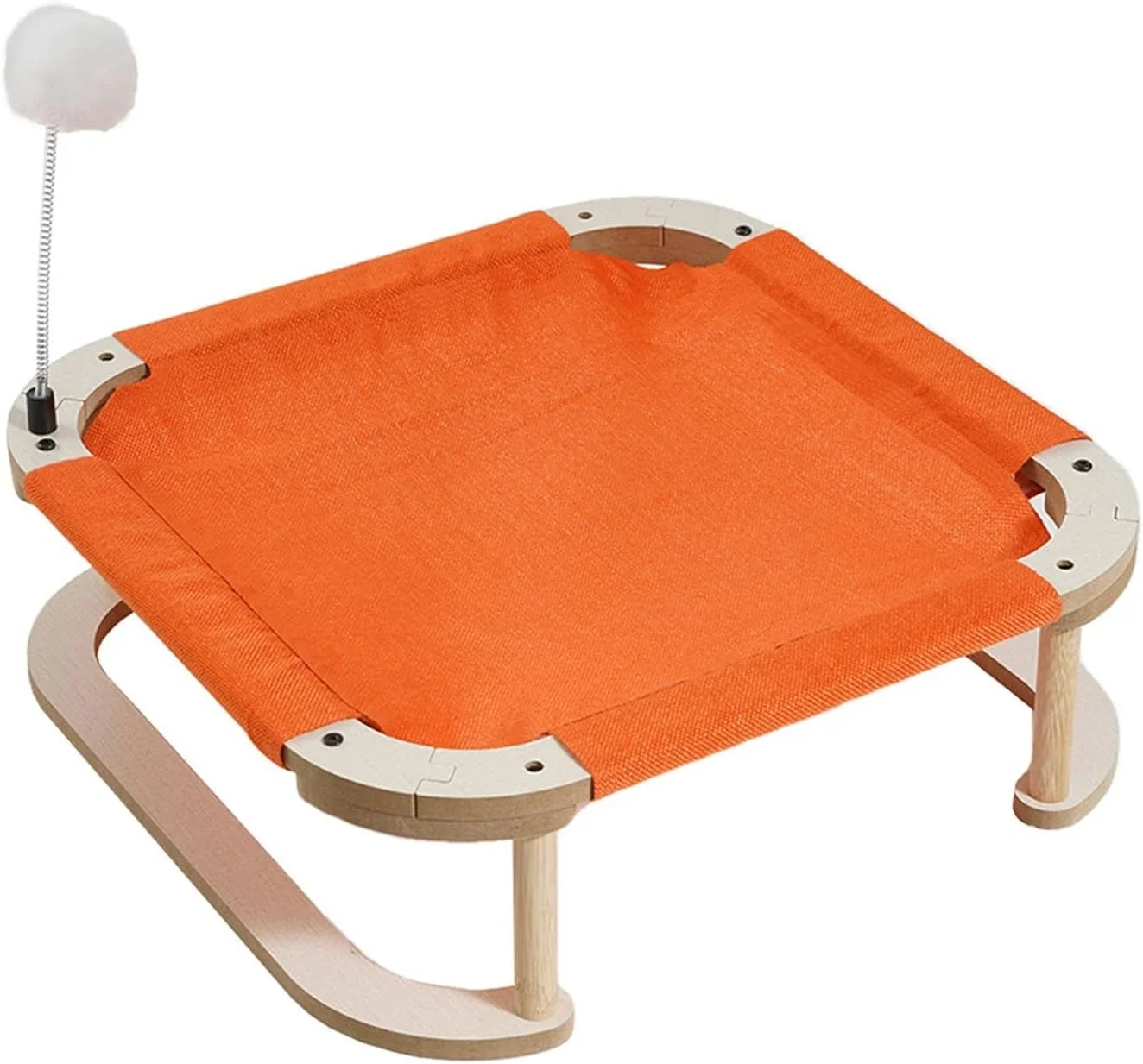 تخت آویز گربه UTOYA، خانه تخت گربه مرتفع، تخت استراحت گربه از جنس کتان کاپوک، مناسب برای گربه ها و سگ ها، لوازم بادوام خانه حیوانات خانگی