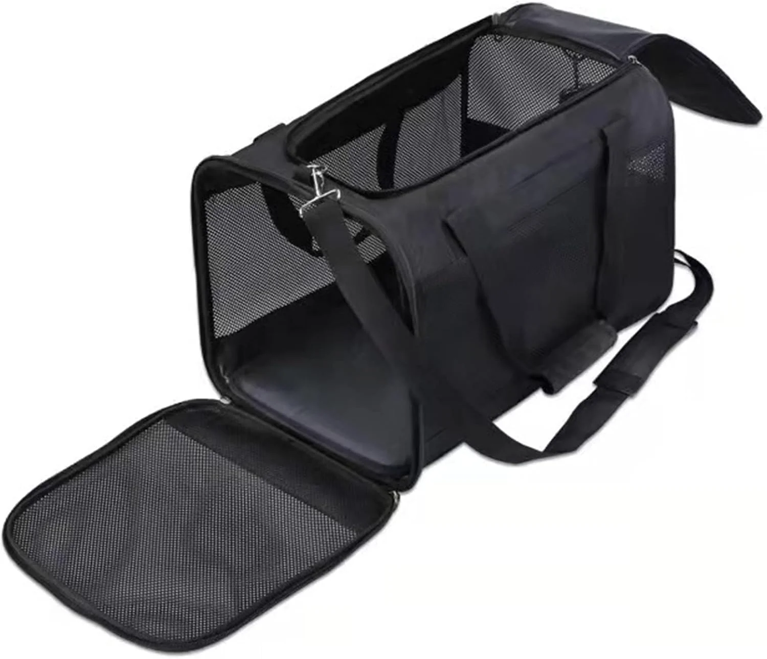 کیف حمل سگ یوتویا برای سگ های کوچک، کوله پشتی حمل حیوانات خانگی، قفس قابل حمل برای گربه، مشکی، صورتی، خاکستری (رنگ: Hortelé)